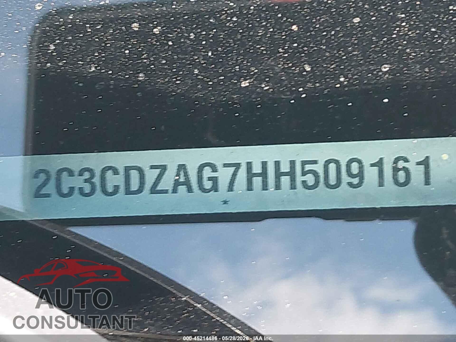 DODGE CHALLENGER 2017 - 2C3CDZAG7HH509161