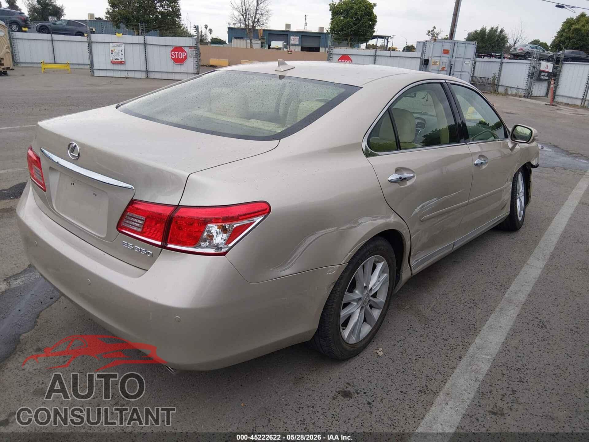 LEXUS ES 350 2012 - JTHBK1EG8C2486451
