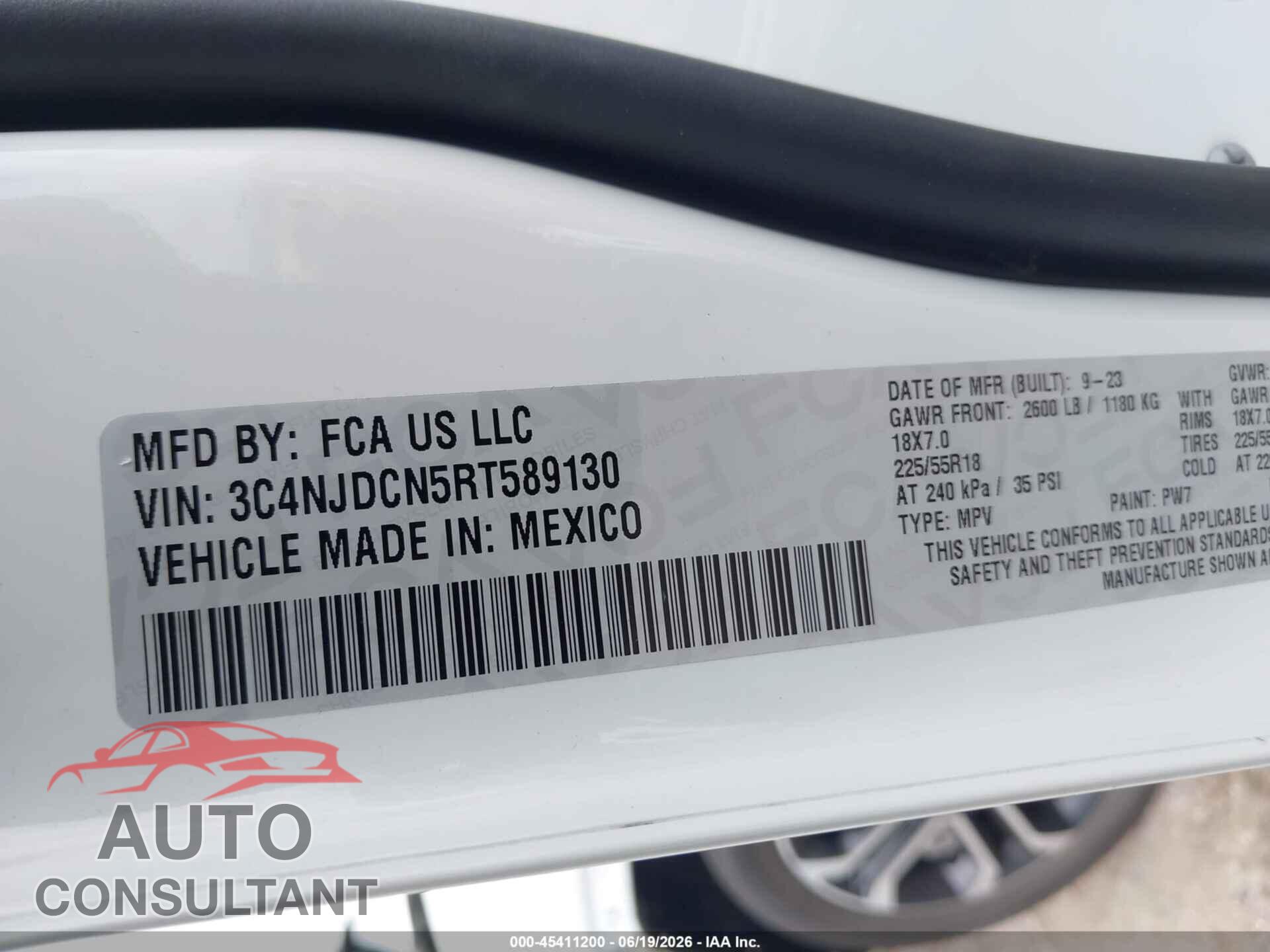 JEEP COMPASS 2024 - 3C4NJDCN5RT589130