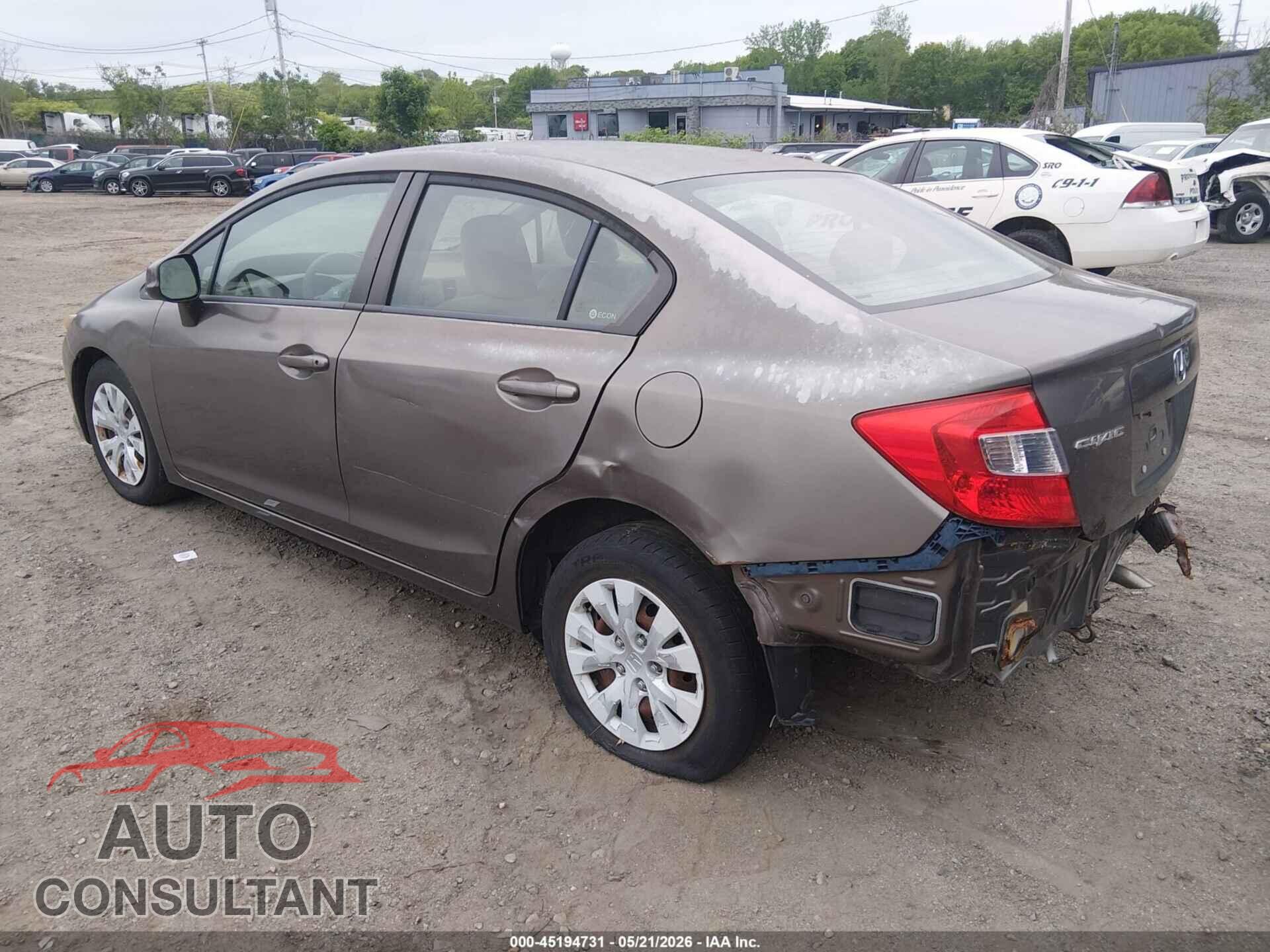 HONDA CIVIC 2012 - 2HGFB2F58CH604738