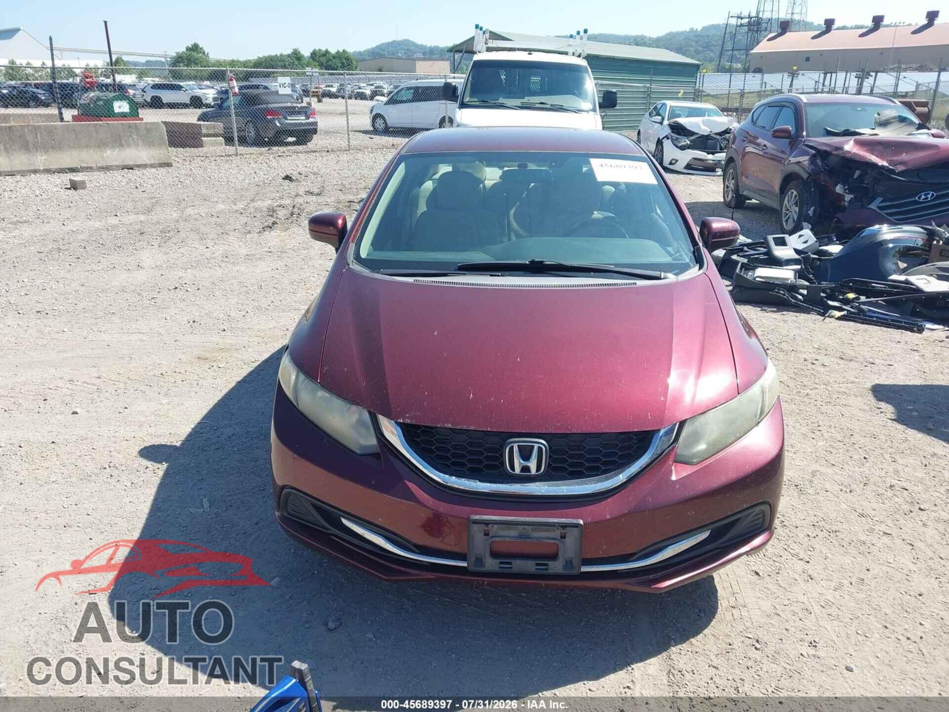 HONDA CIVIC 2014 - 19XFB2F51EE026981