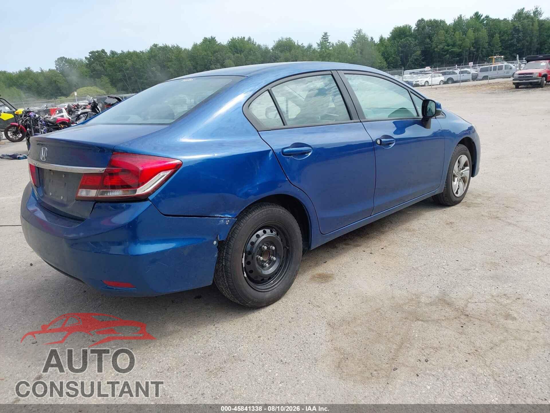 HONDA CIVIC 2013 - 19XFB2F54DE215476