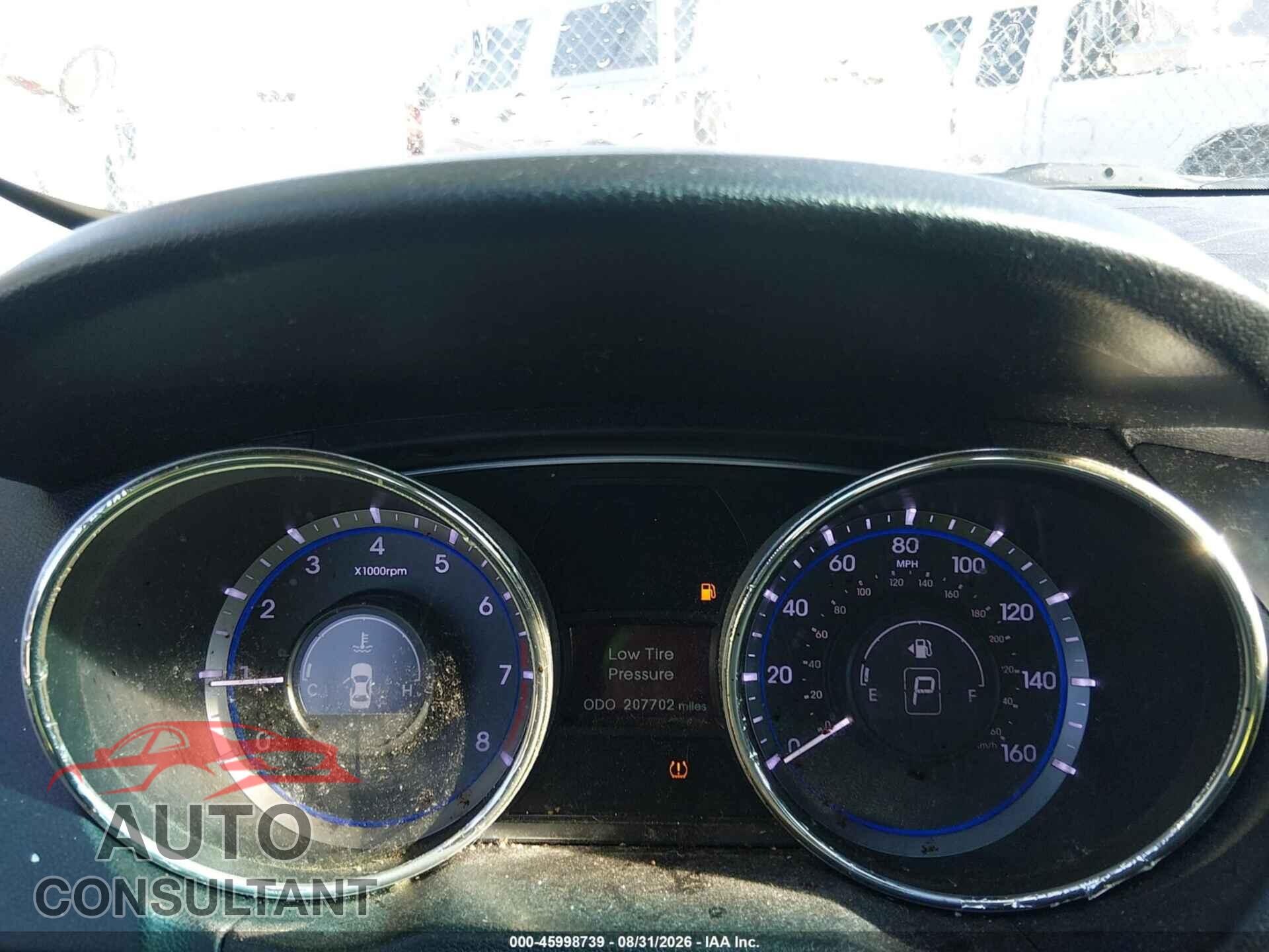 HYUNDAI SONATA 2012 - 5NPEC4AC6CH433505