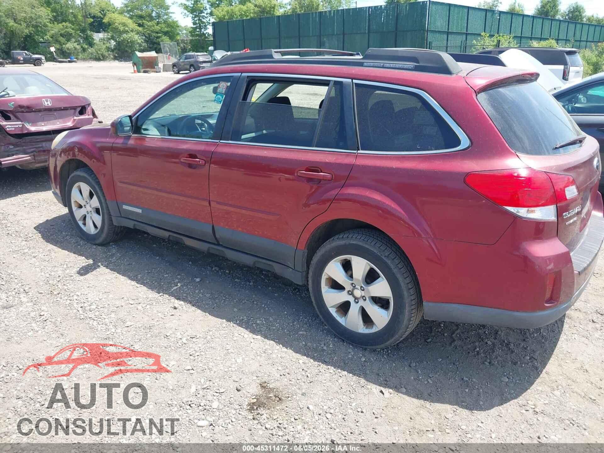 SUBARU OUTBACK 2012 - 4S4BRBCC7C3243965