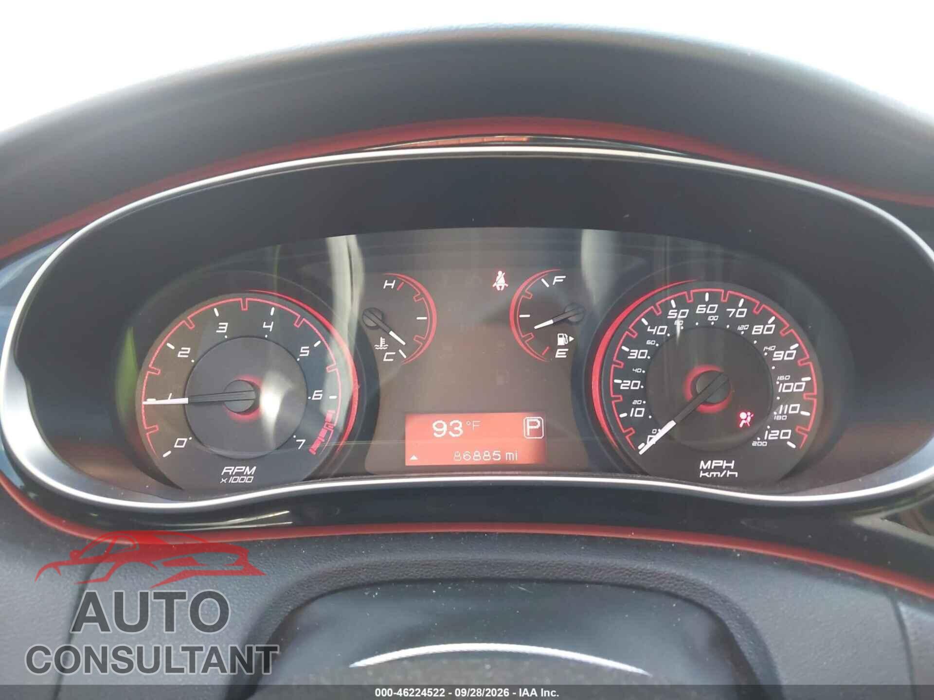 DODGE DART 2015 - 1C3CDFBB9FD221380