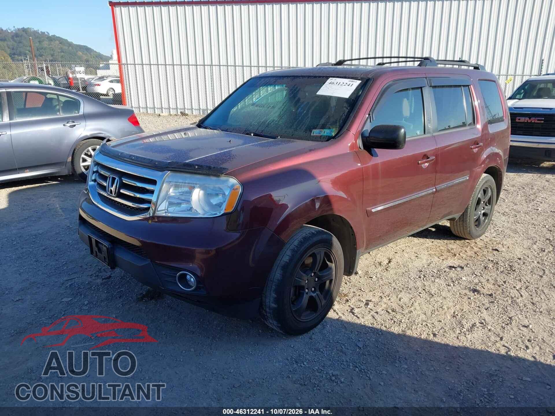 HONDA PILOT 2012 - 5FNYF4H56CB034880