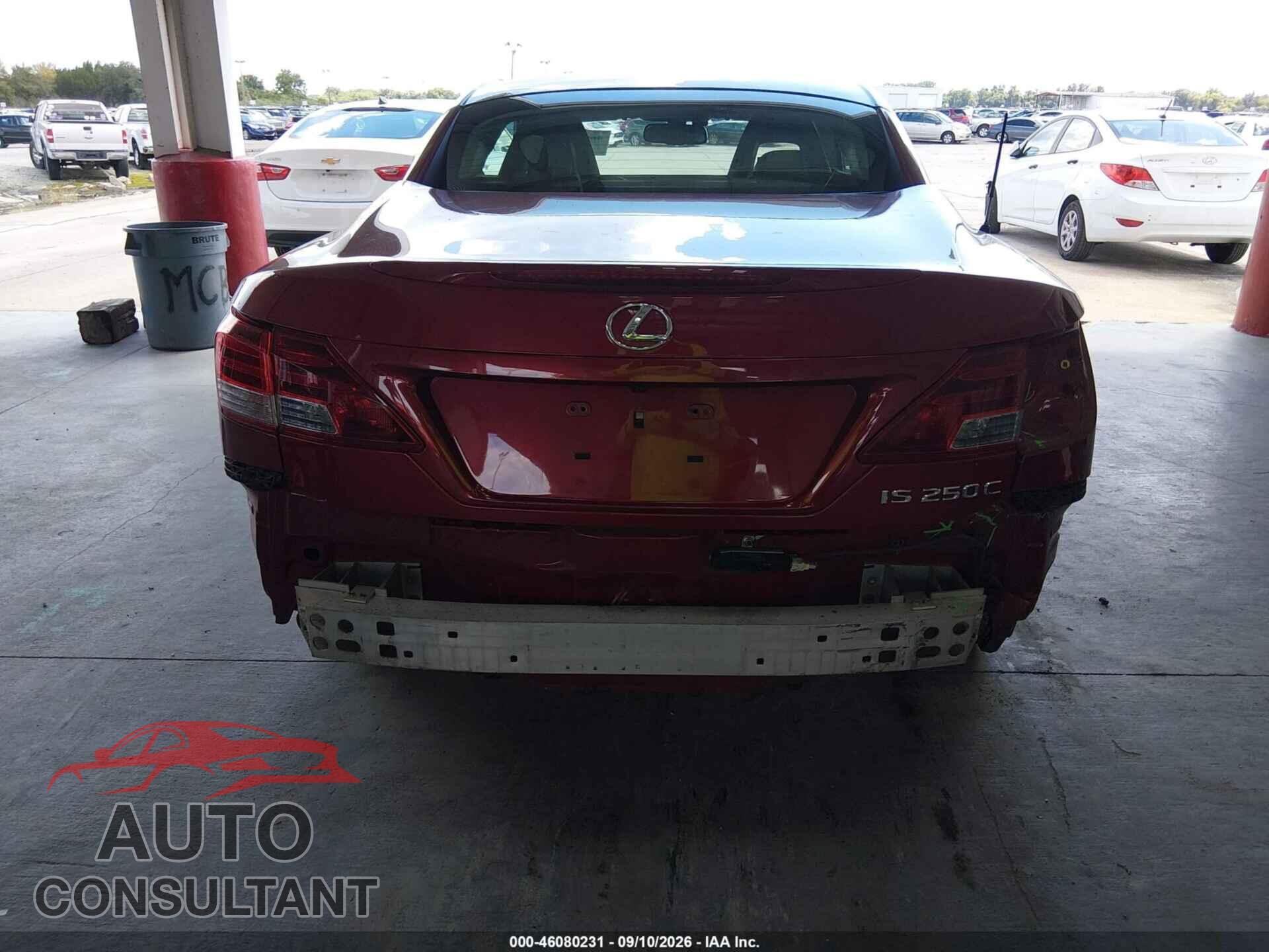 LEXUS IS 250C 2011 - JTHFF2C2XB2517846