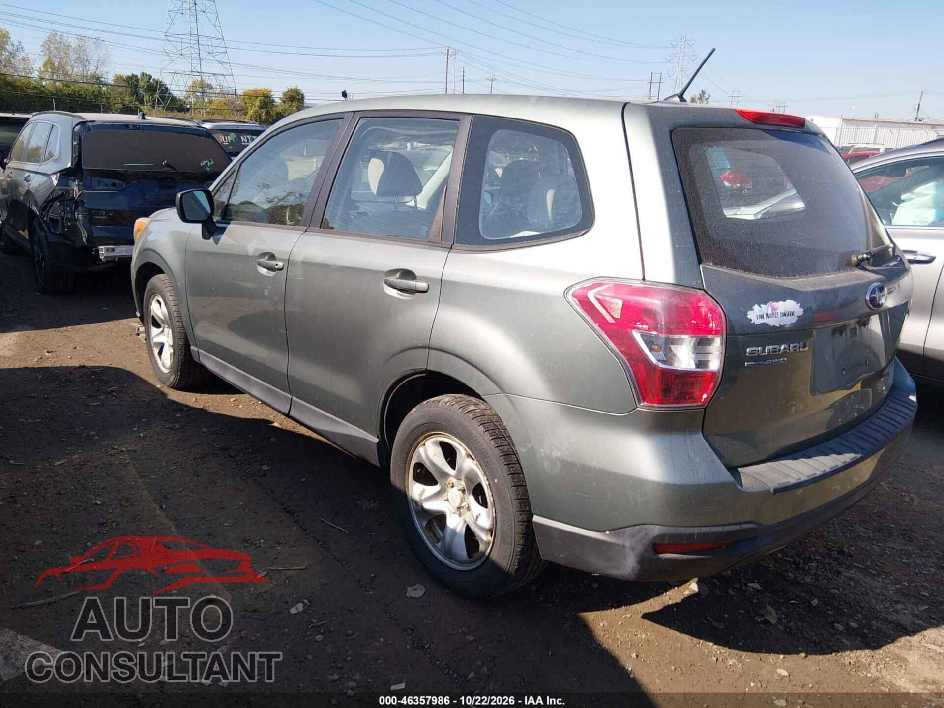 SUBARU FORESTER 2014 - JF2SJAAC6EH438603