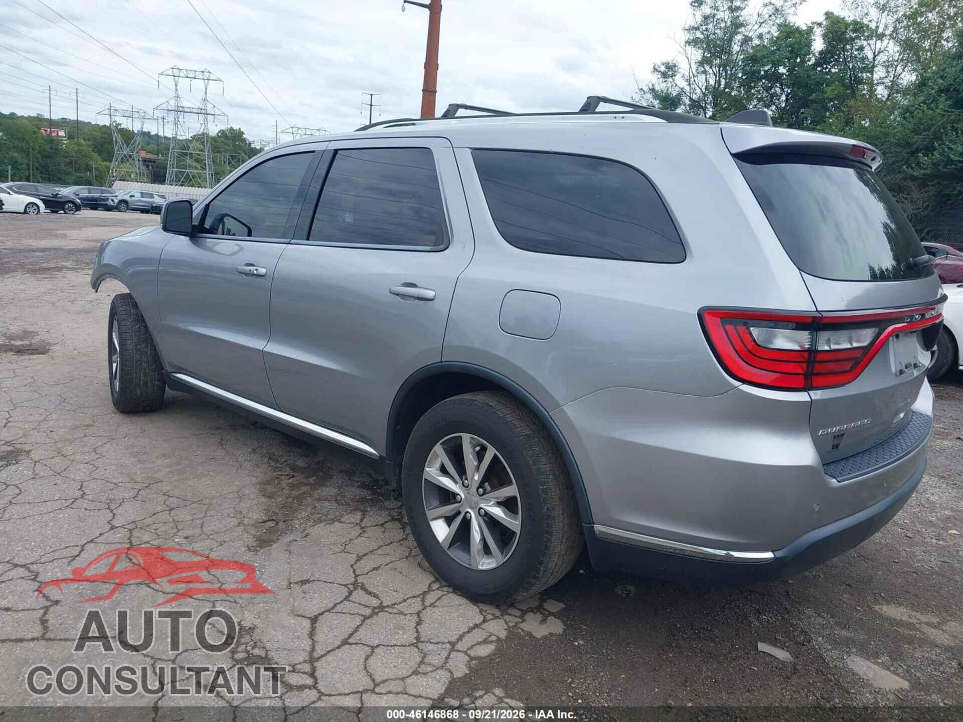 DODGE DURANGO 2016 - 1C4RDHDG6GC455445