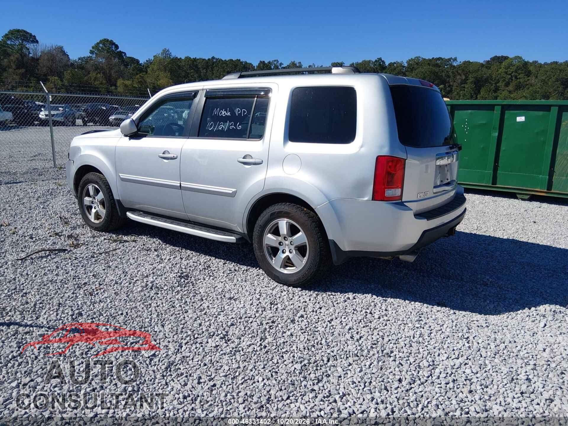 HONDA PILOT 2011 - 5FNYF4H57BB059480