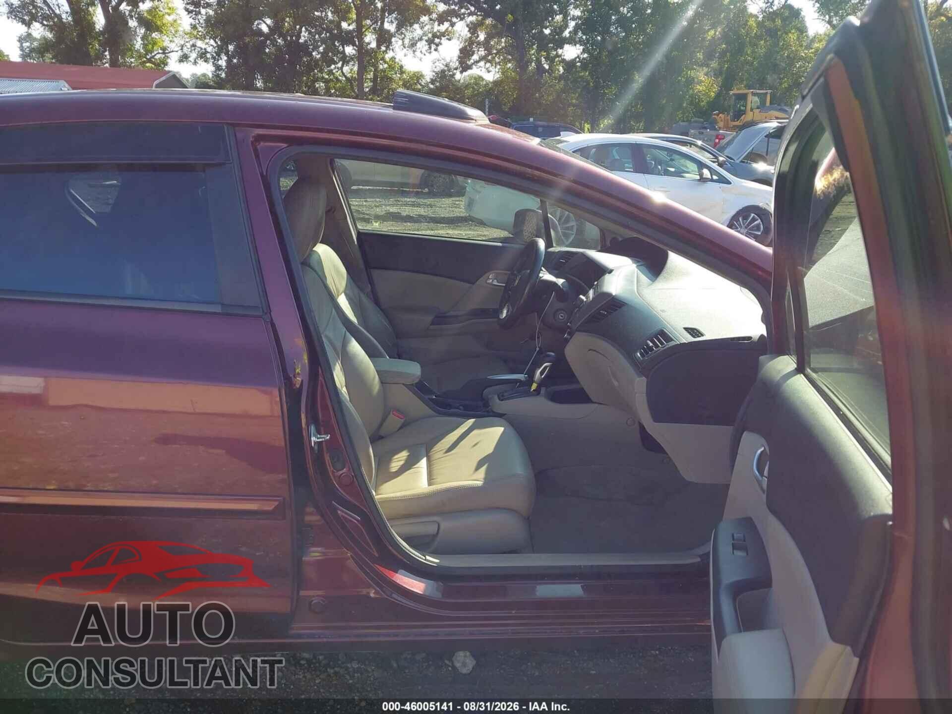 HONDA CIVIC 2012 - 19XFB2F90CE076030