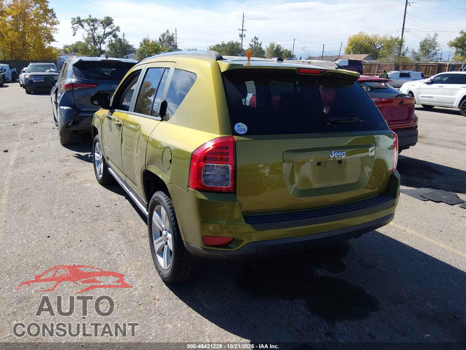 JEEP COMPASS 2012 - 1C4NJCBAXCD634214