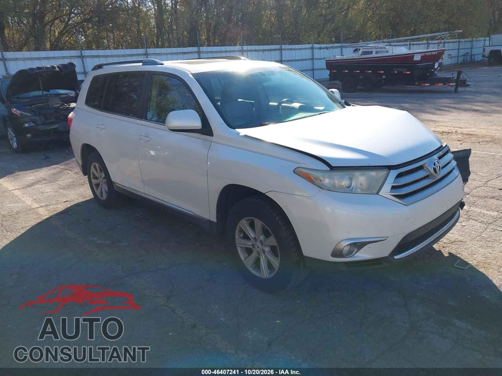 TOYOTA HIGHLANDER 2013 - 5TDZK3EH8DS104885