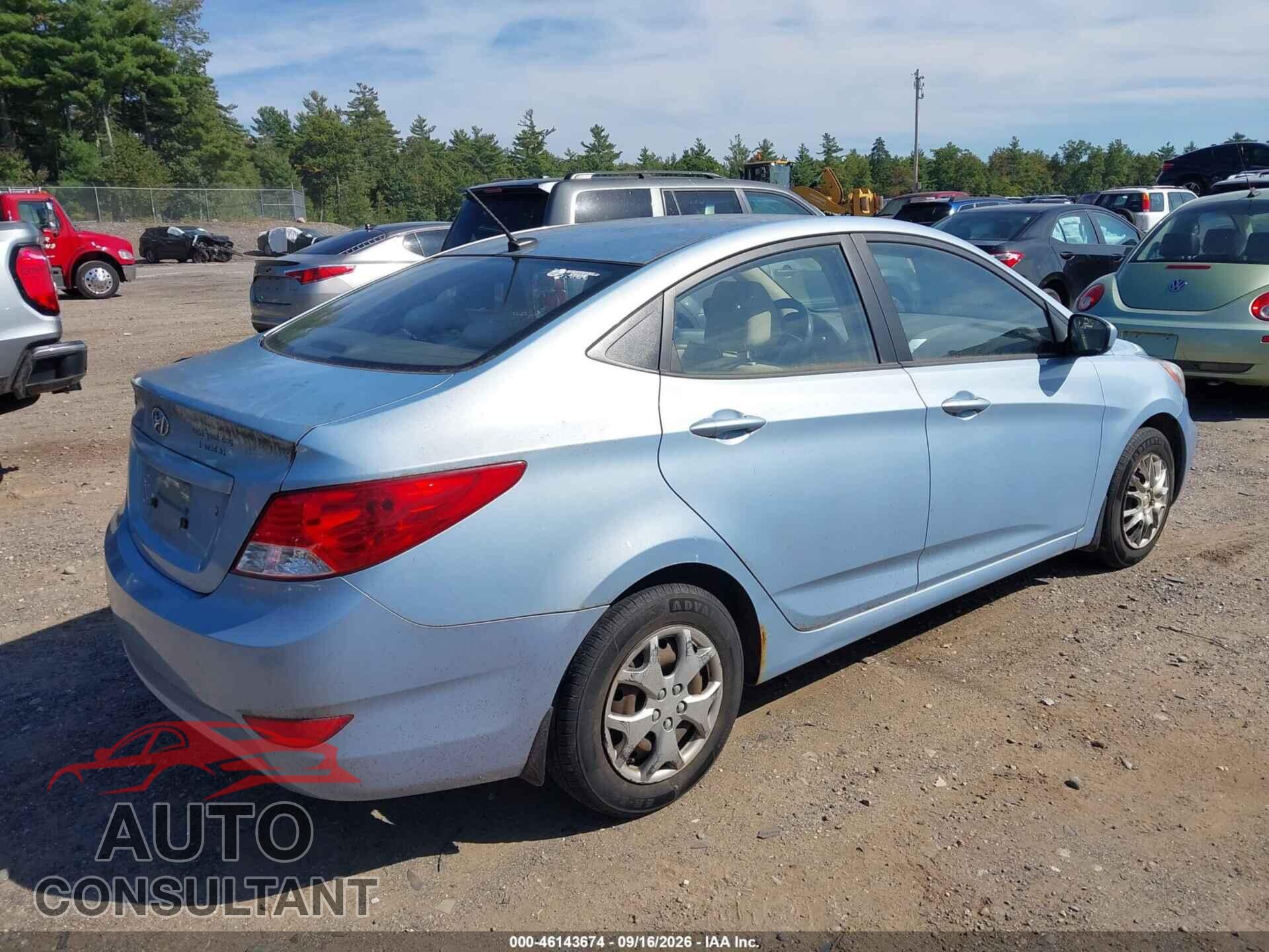 HYUNDAI ACCENT 2012 - KMHCT4AE4CU258438