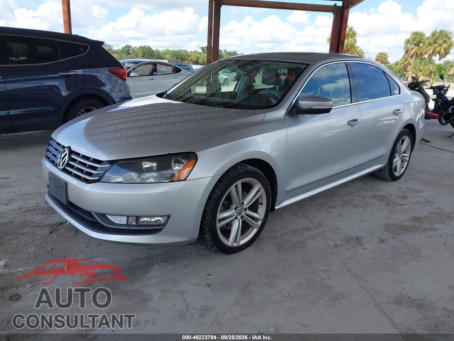 VOLKSWAGEN PASSAT 2013 - 1VWCN7A38DC066622