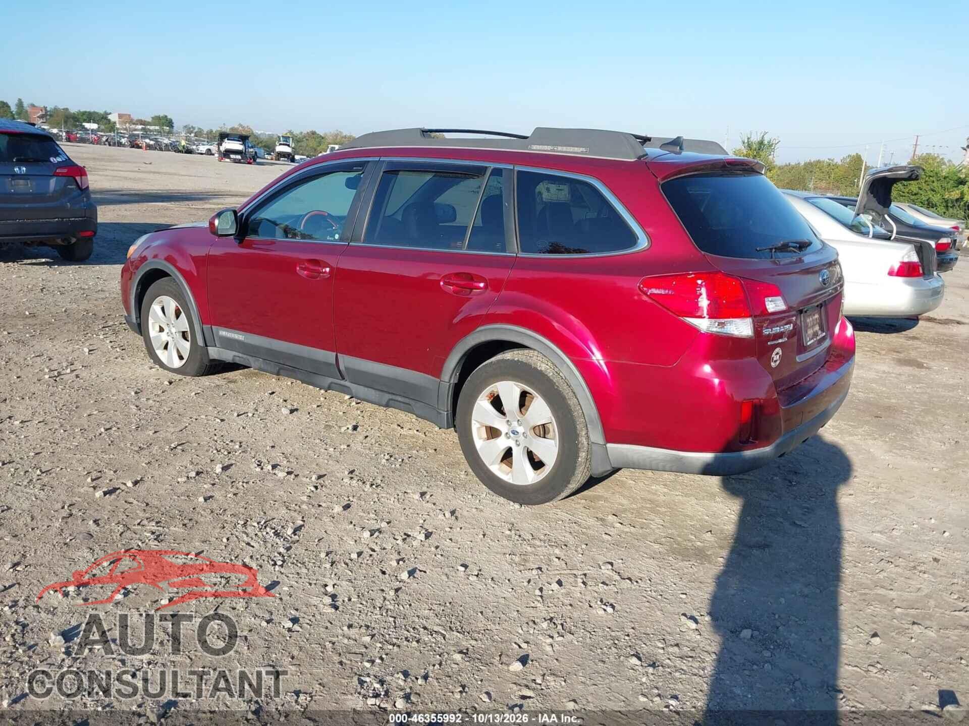 SUBARU OUTBACK 2012 - 4S4BRBKC8C3281559
