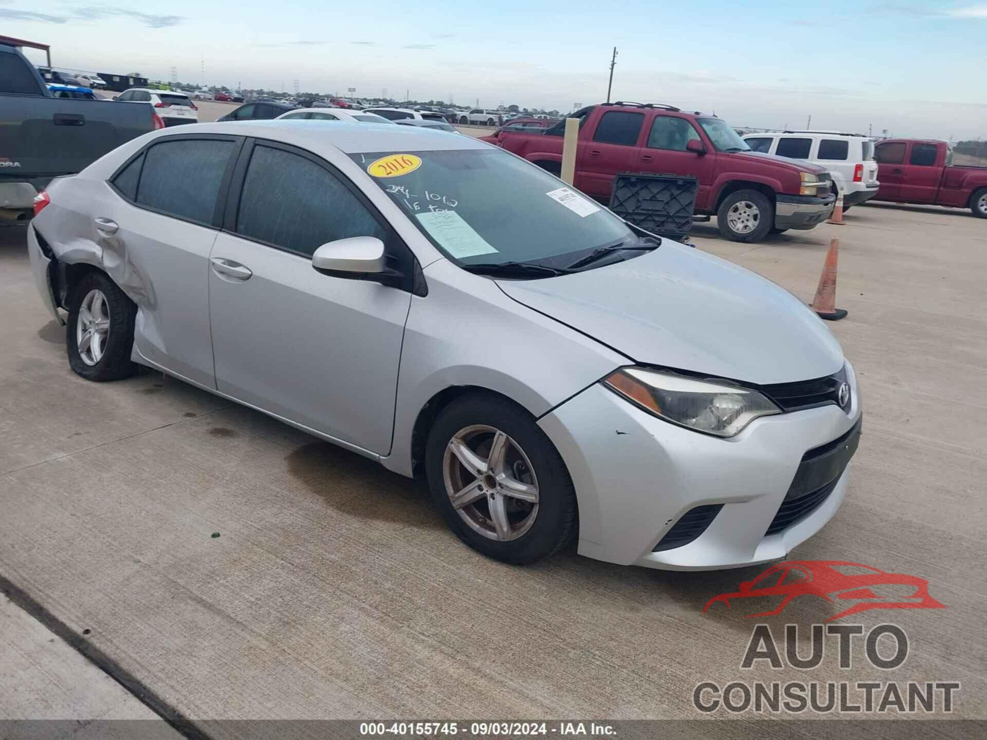 TOYOTA COROLLA 2016 - 5YFBURHE5GP474429
