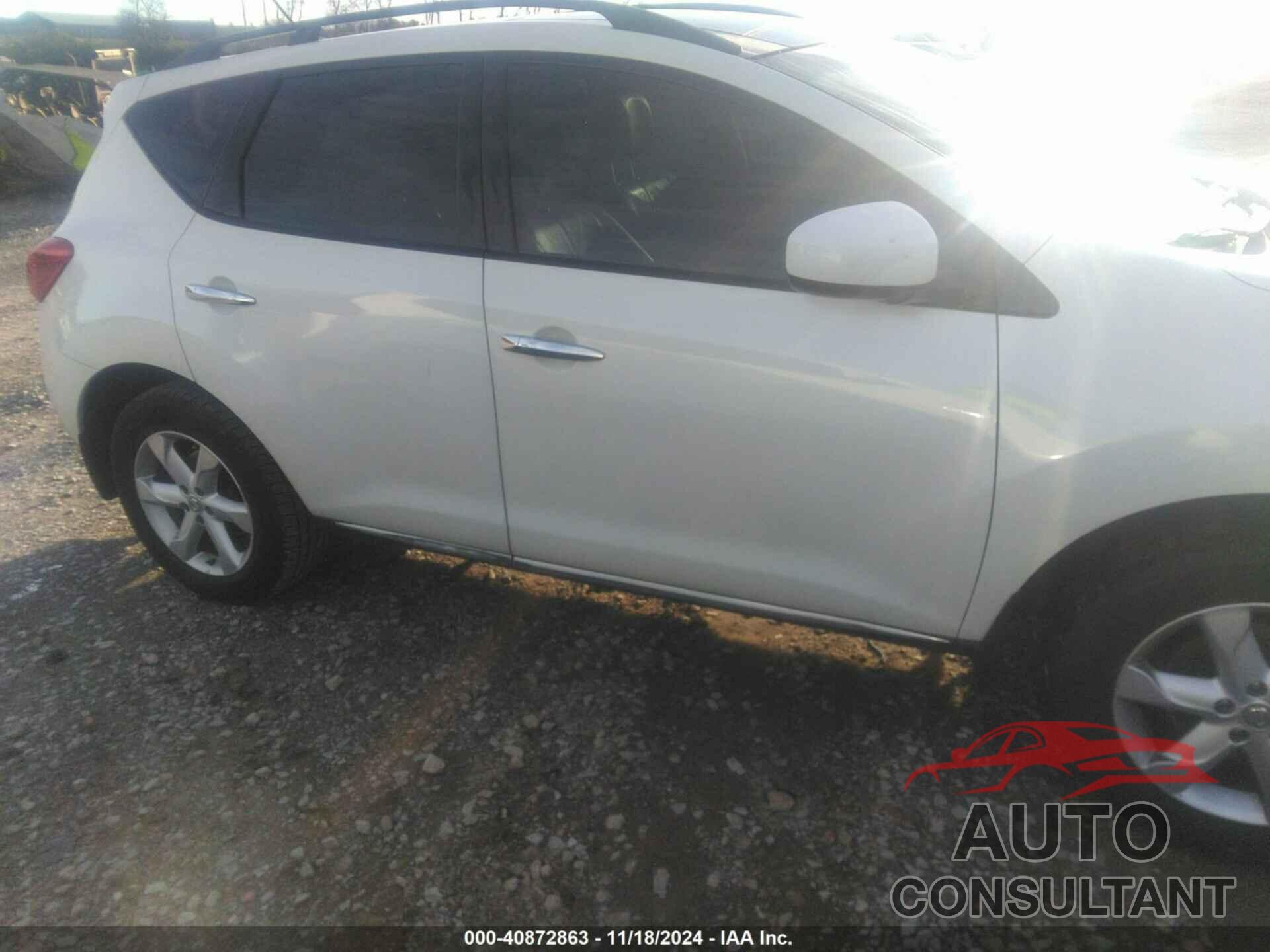 NISSAN MURANO 2009 - JN8AZ18W09W206314