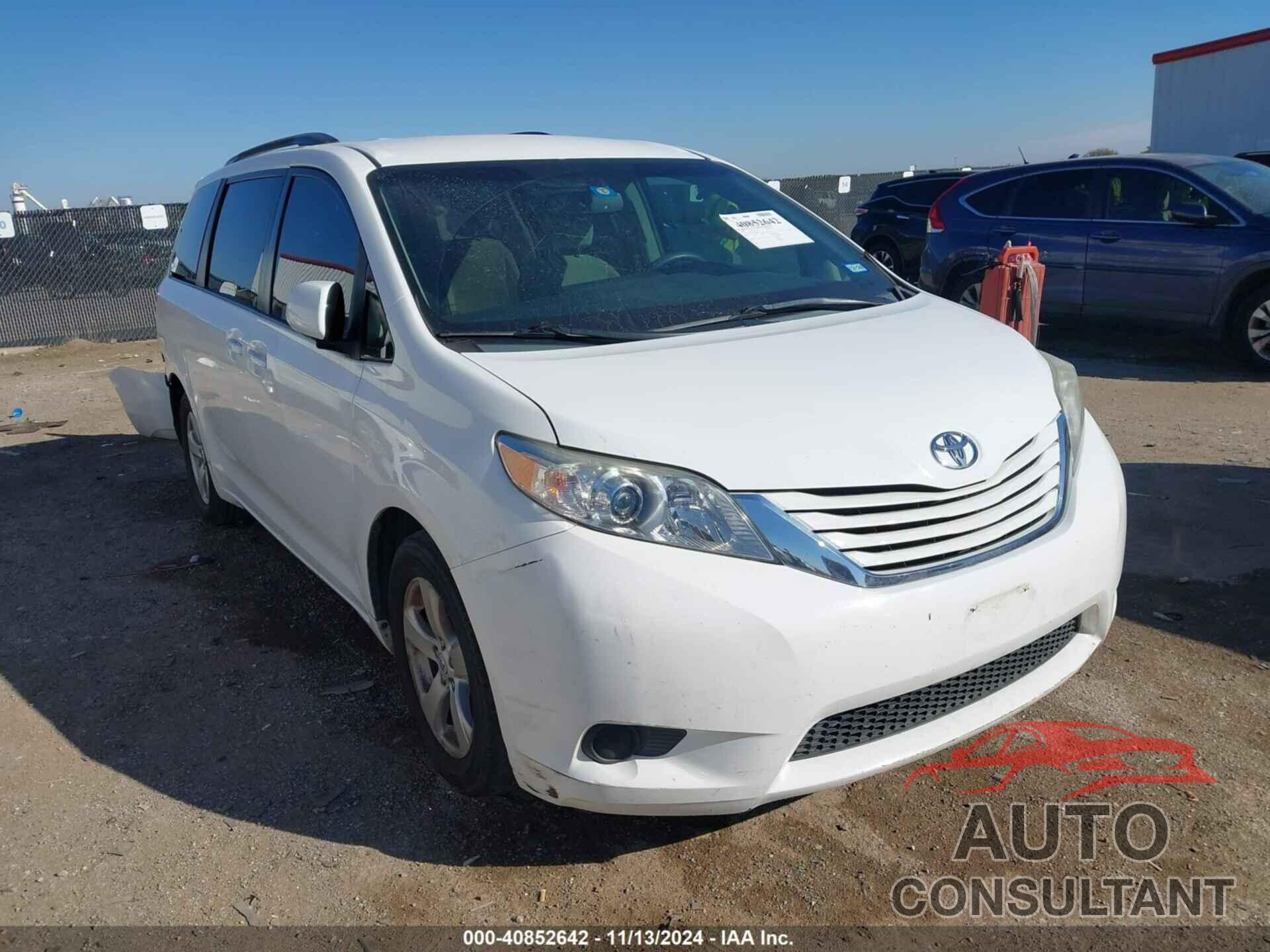 TOYOTA SIENNA 2015 - 5TDKK3DC3FS563199