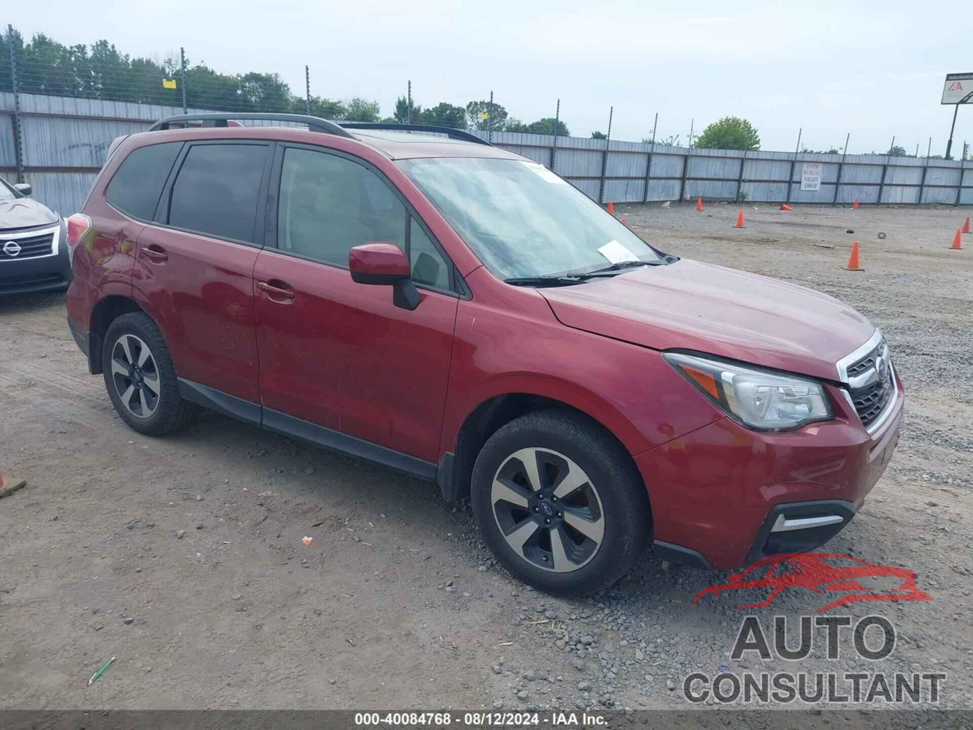 SUBARU FORESTER 2018 - JF2SJAGC3JH514294