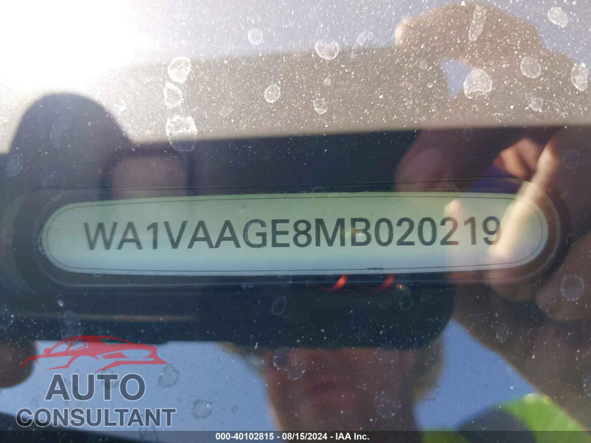 AUDI E-TRON 2021 - WA1VAAGE8MB020219