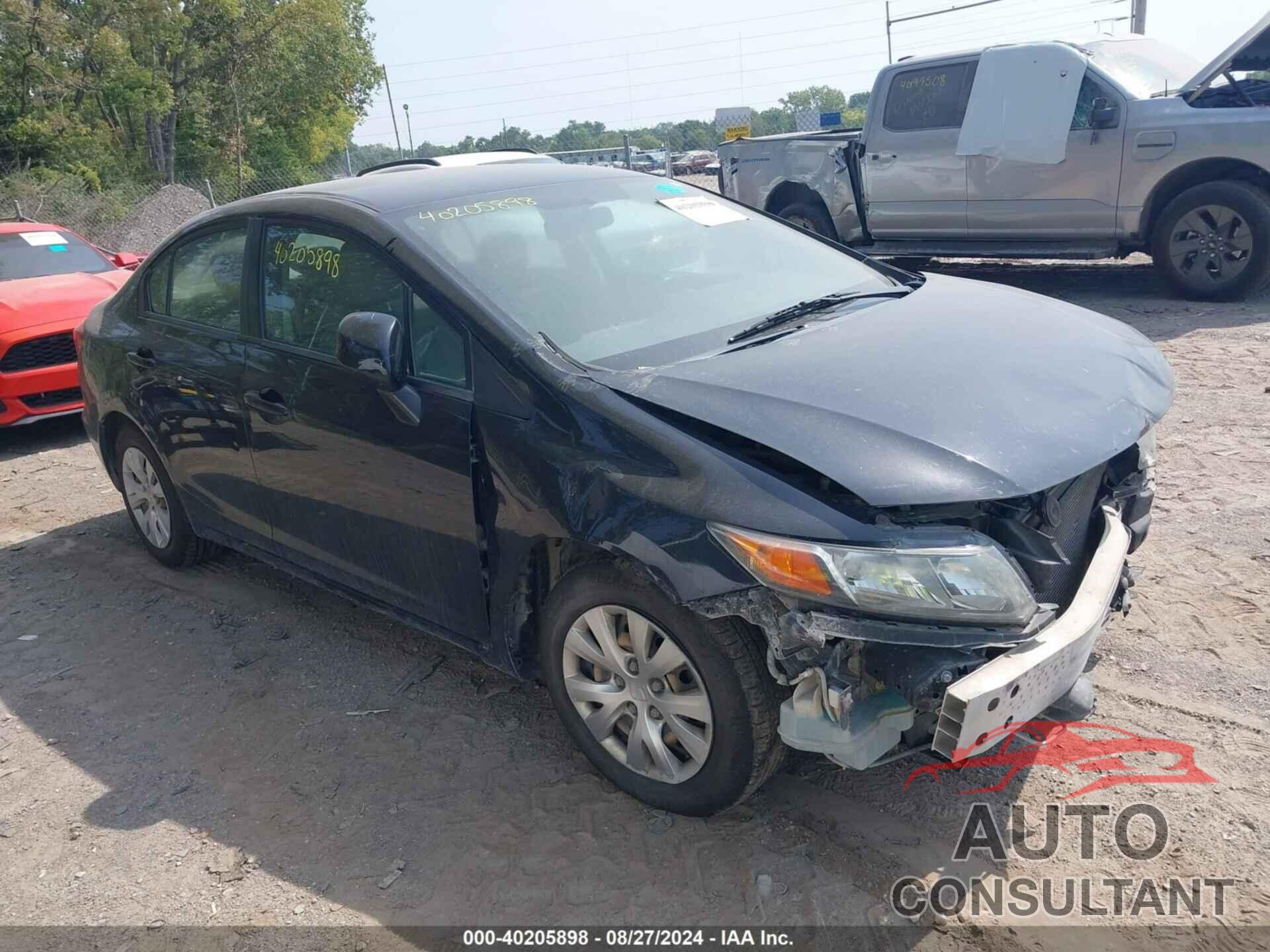 HONDA CIVIC 2012 - 19XFB2F54CE109821