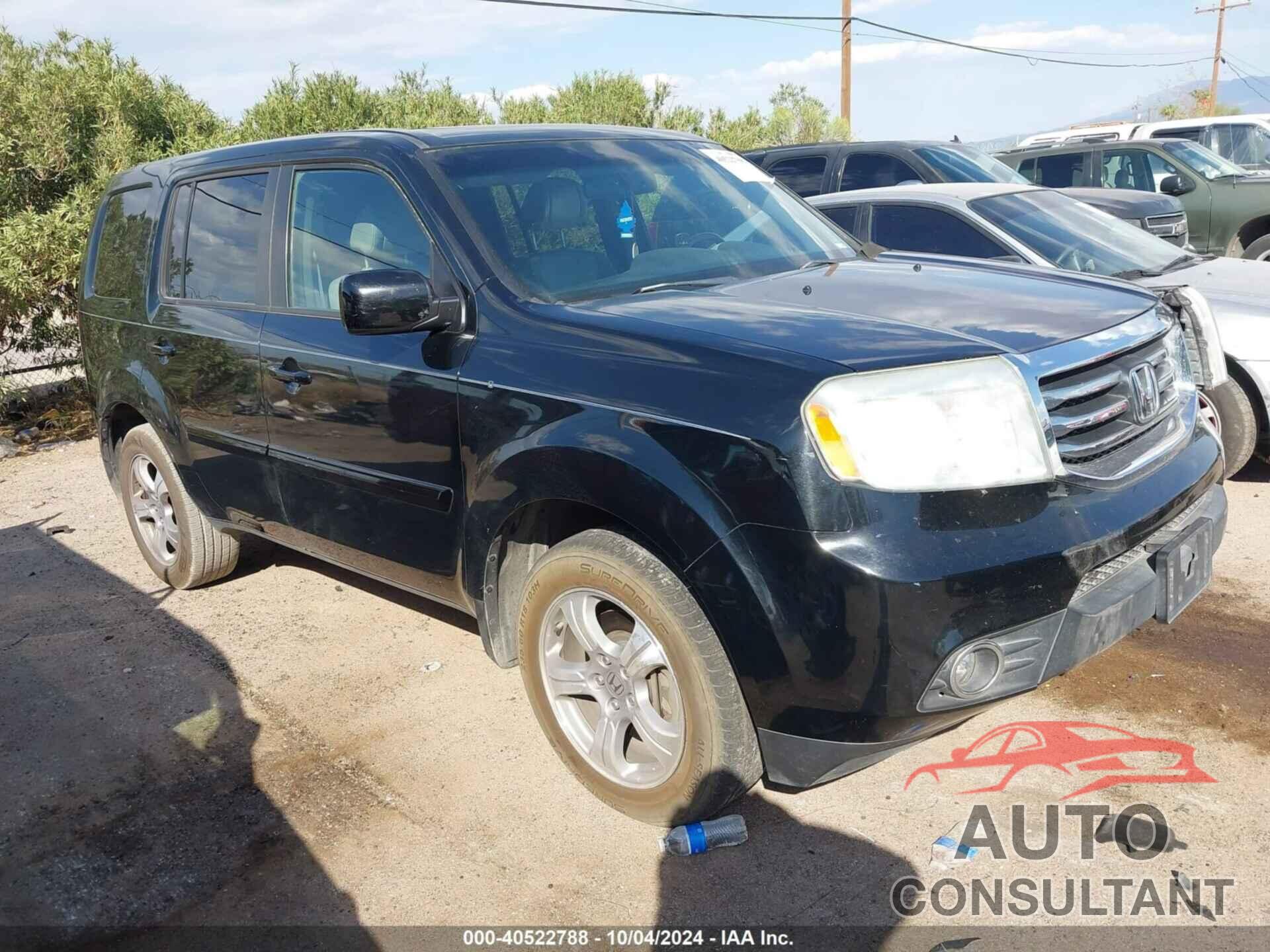 HONDA PILOT 2013 - 5FNYF3H5XDB013204