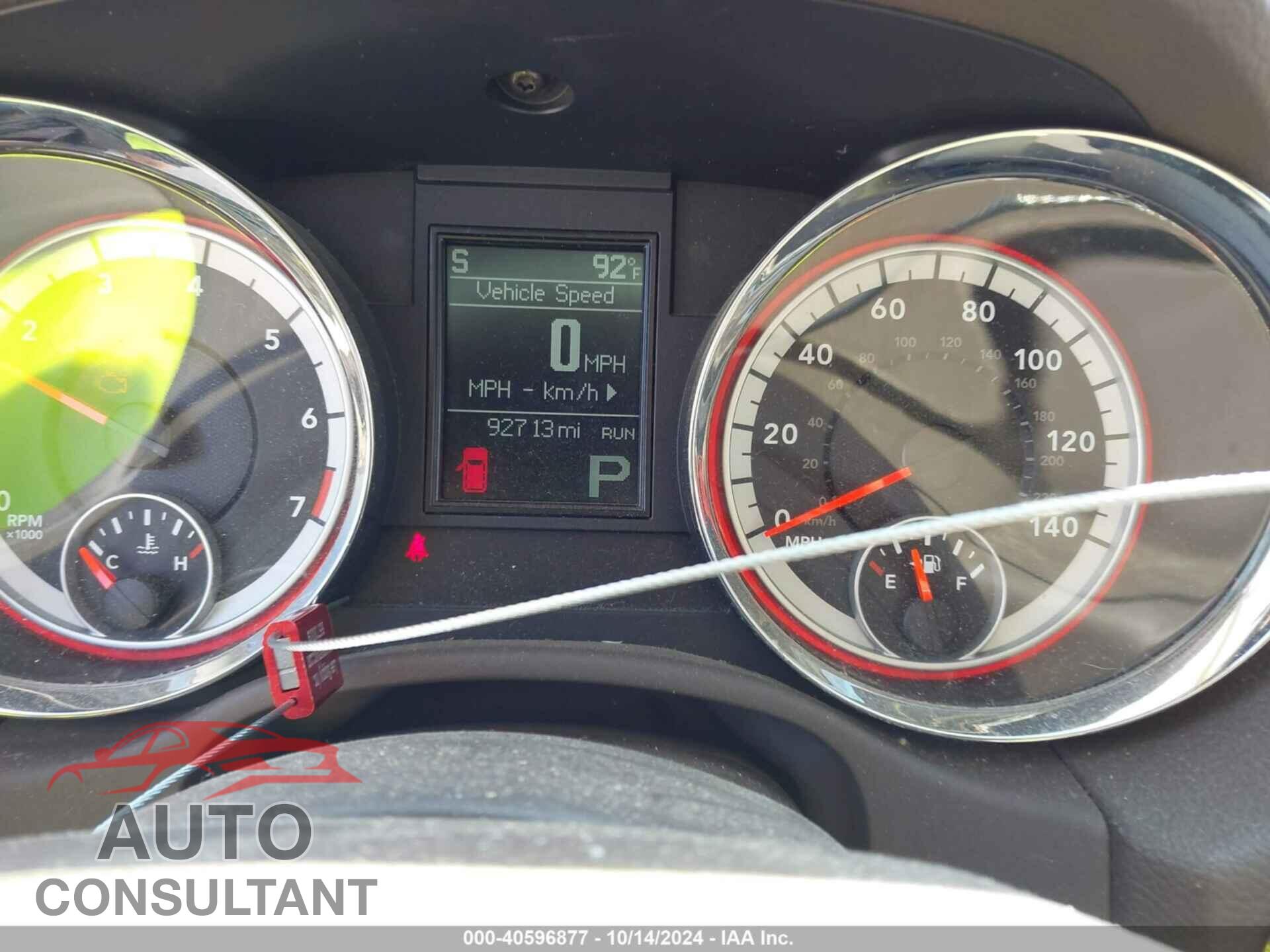 DODGE DURANGO 2012 - 1C4RDHAG7CC210670