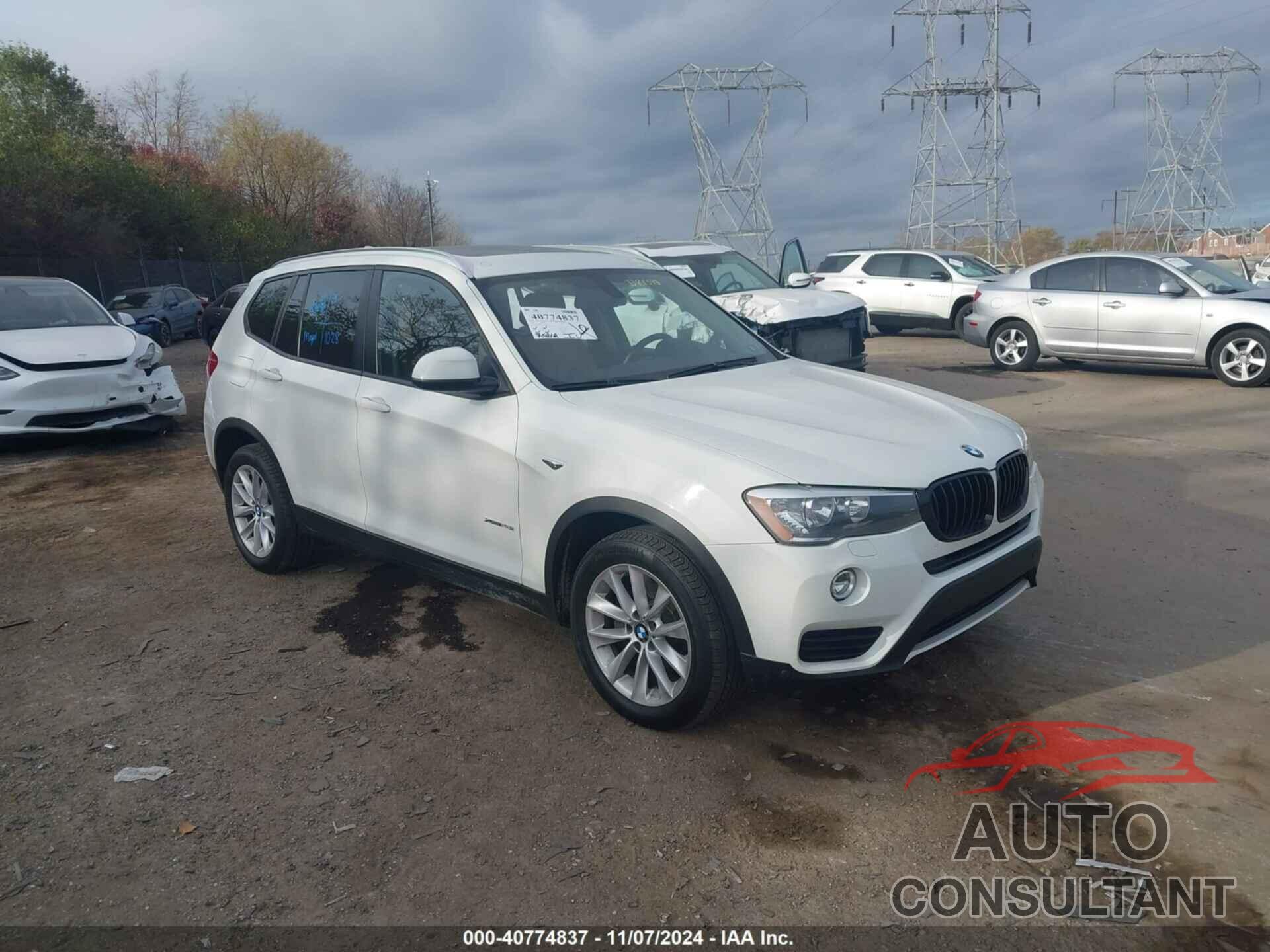 BMW X3 2016 - 5UXWX9C54G0D84393