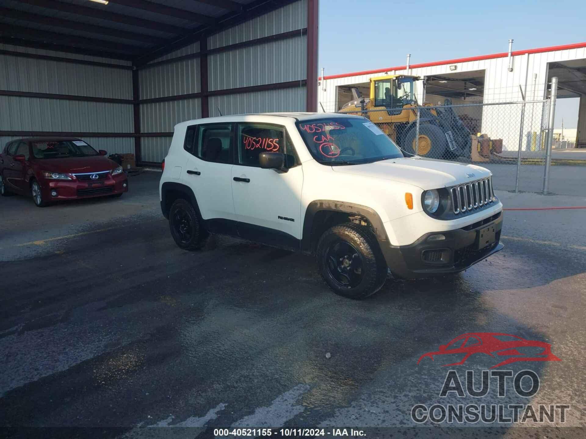 JEEP RENEGADE 2016 - ZACCJBAW3GPC60115