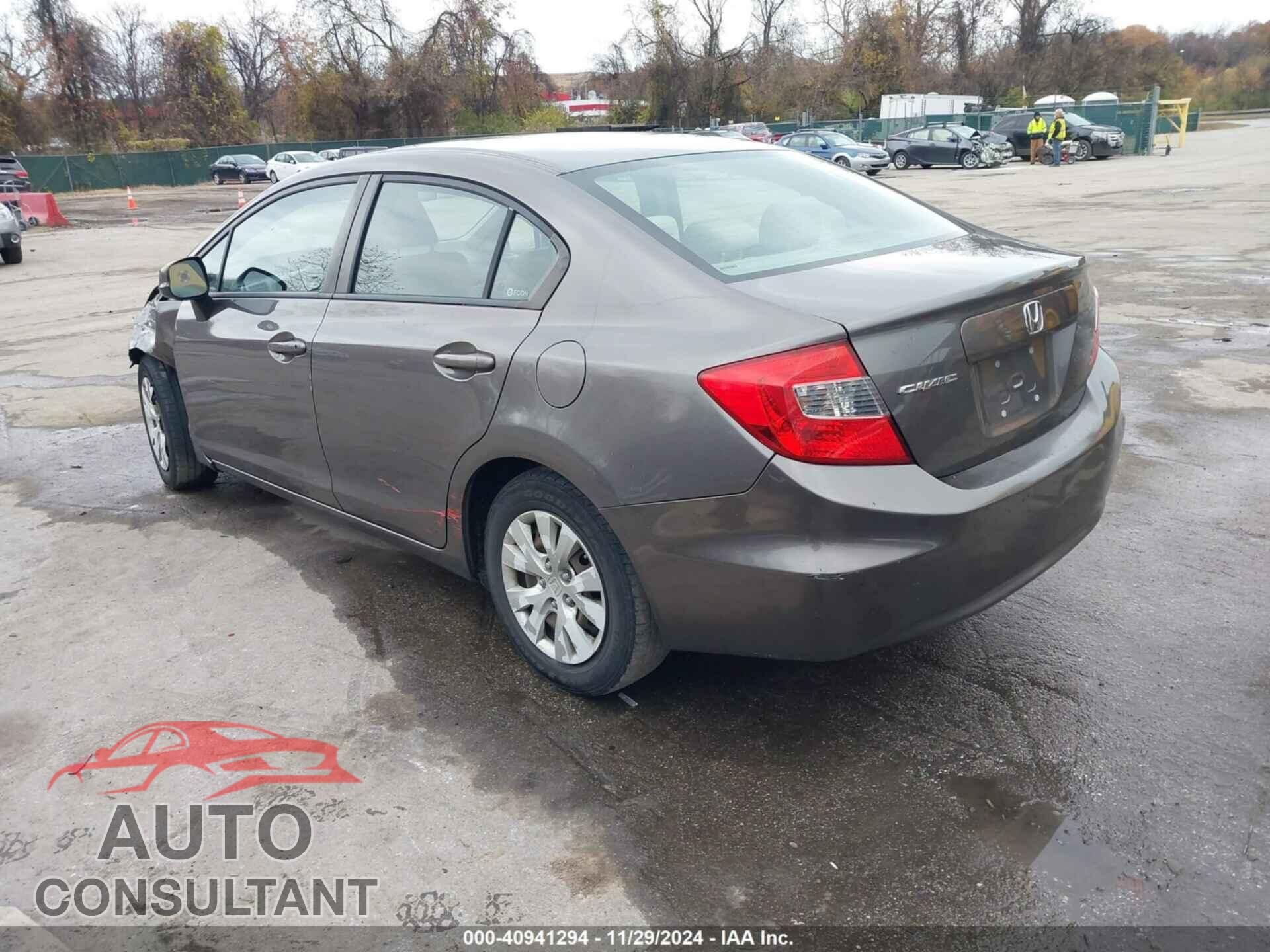 HONDA CIVIC 2012 - 19XFB2F56CE373879
