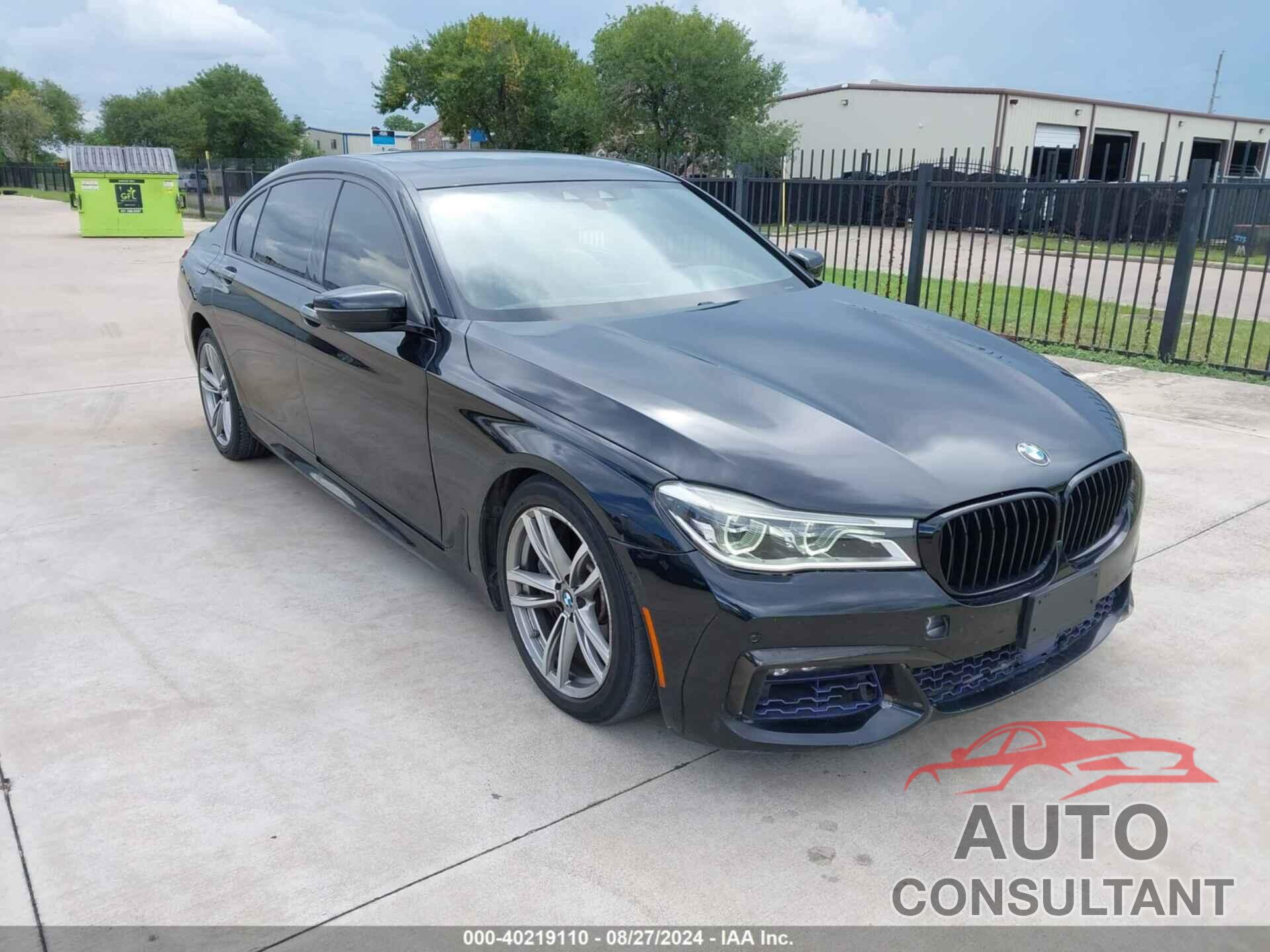 BMW 750I 2016 - WBA7F2C50GG419481