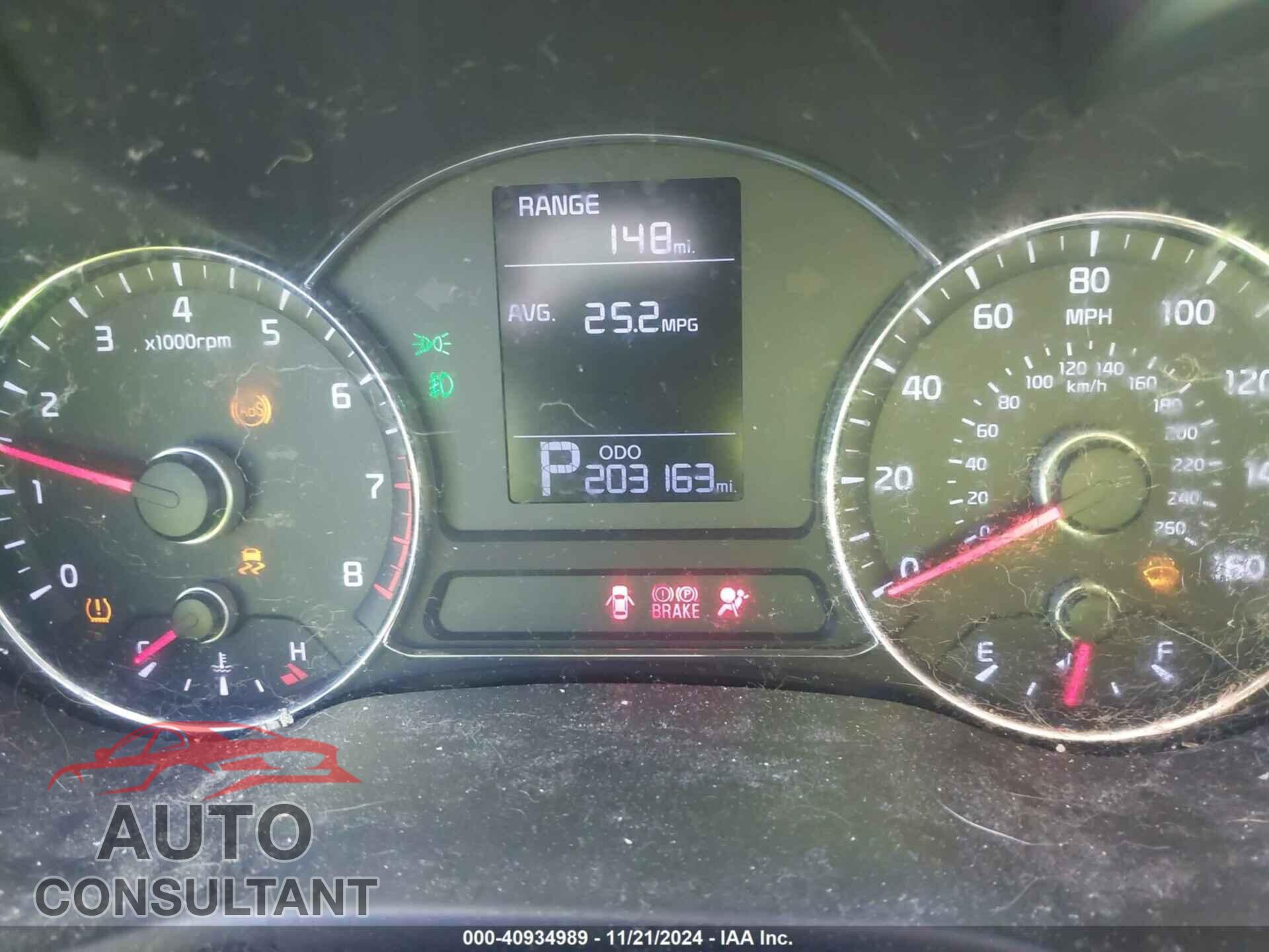 KIA FORTE 2016 - KNAFK5A82G5638766