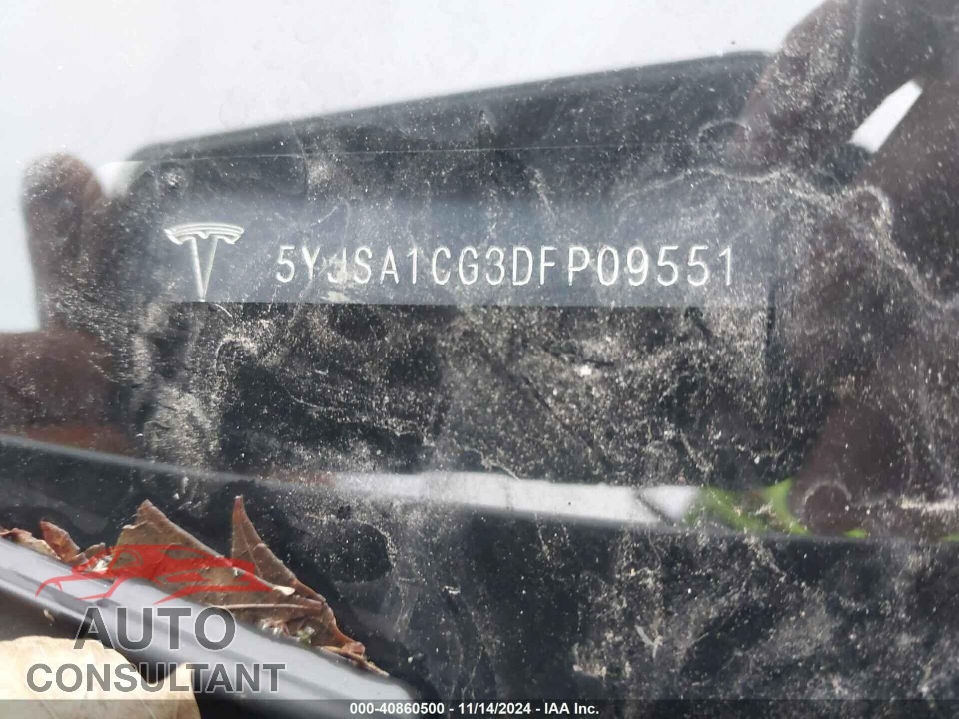 TESLA MODEL S 2013 - 5YJSA1CG3DFP09551