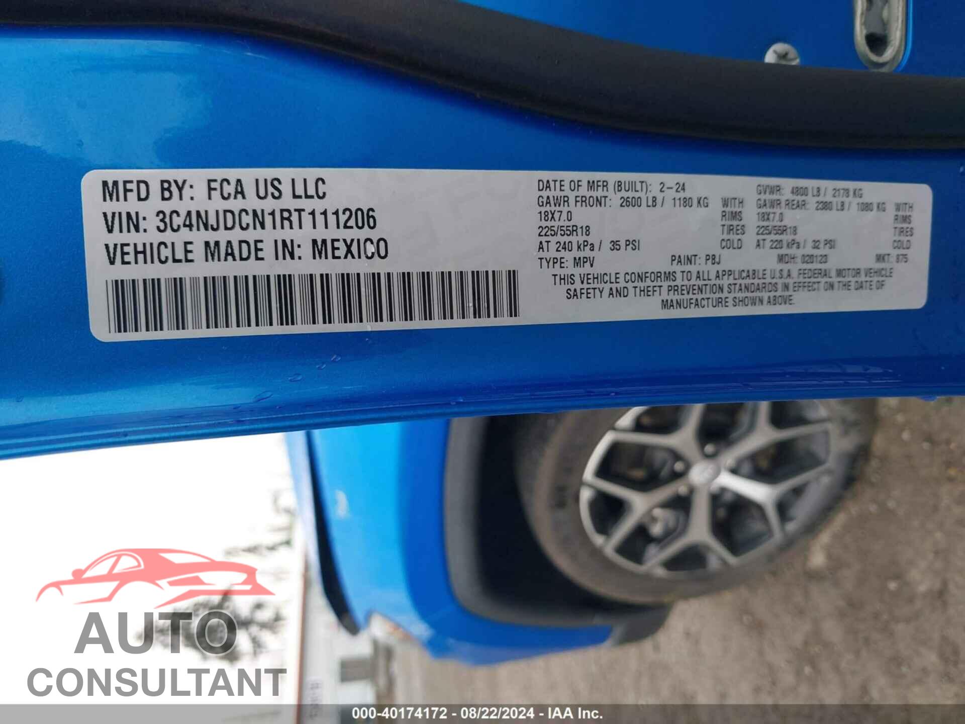 JEEP COMPASS 2024 - 3C4NJDCN1RT111206