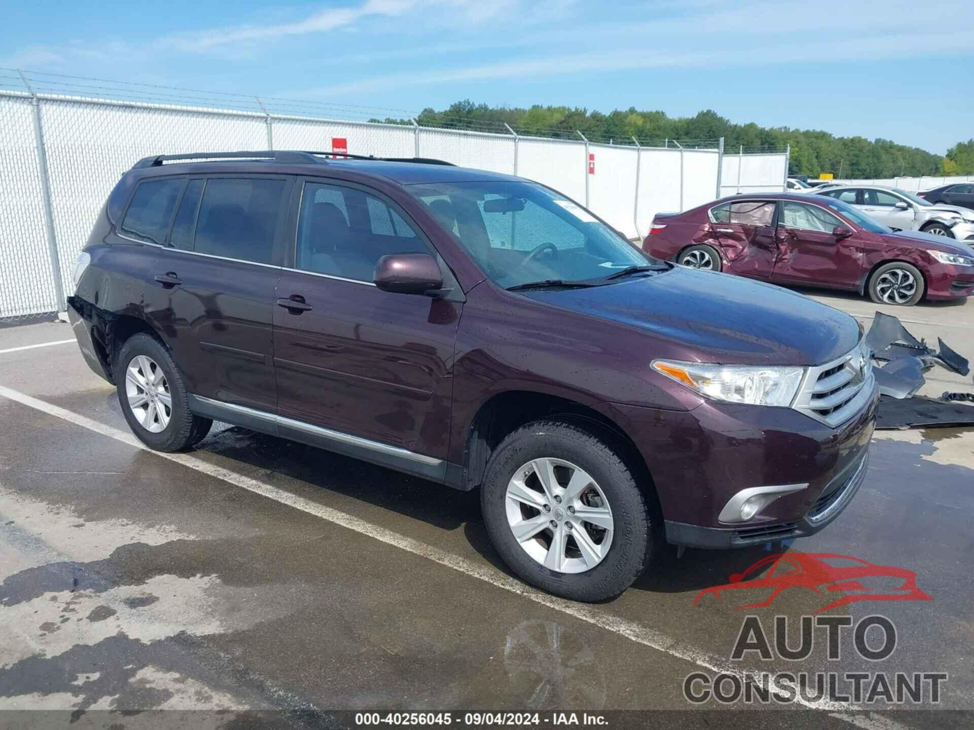TOYOTA HIGHLANDER 2013 - 5TDZK3EH7DS133147
