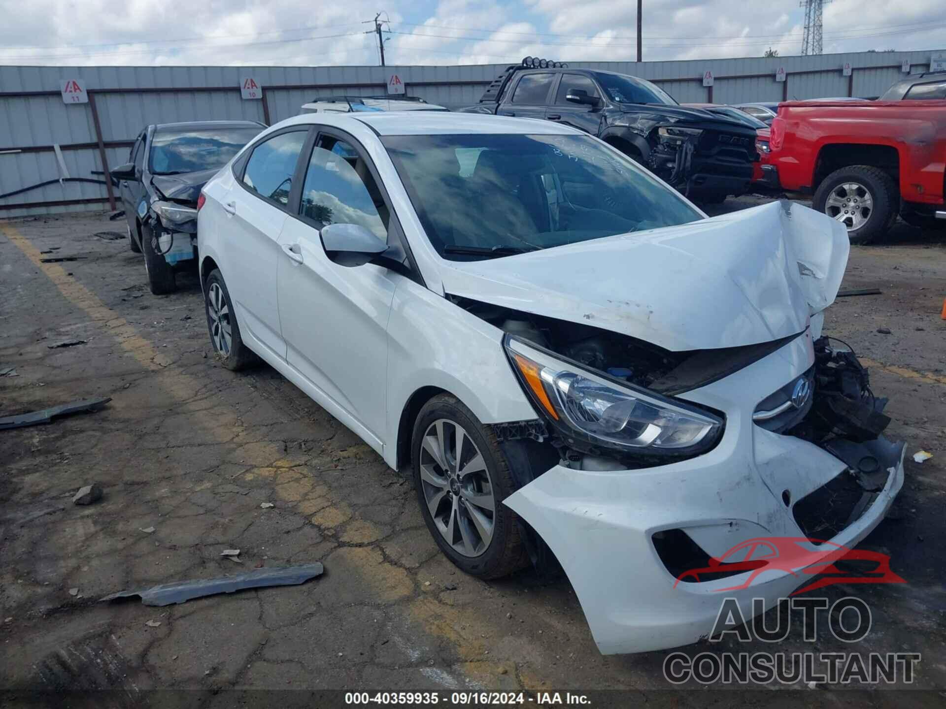 HYUNDAI ACCENT 2017 - KMHCT4AE7HU351445