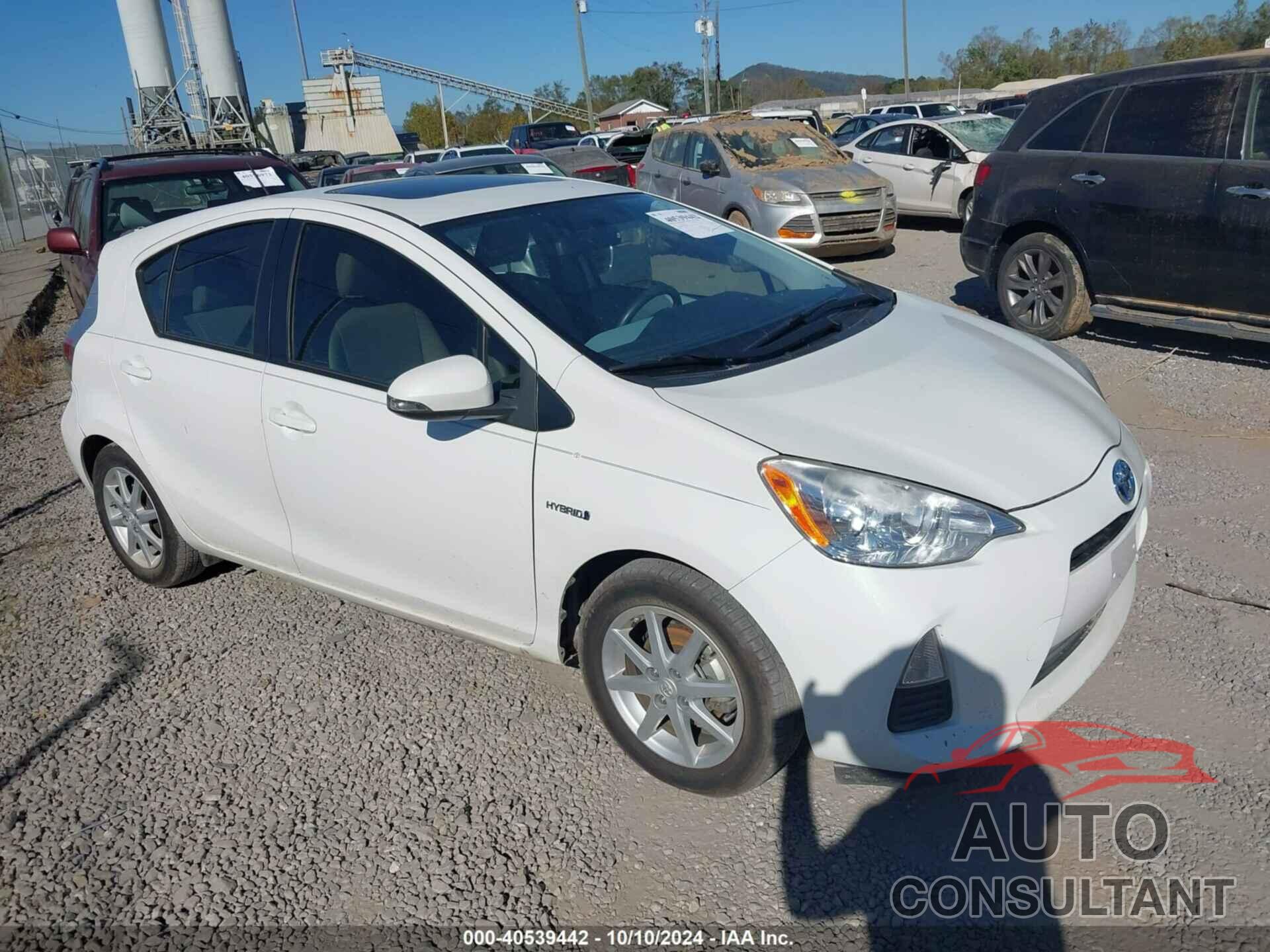 TOYOTA PRIUS C 2012 - JTDKDTB37C1019309