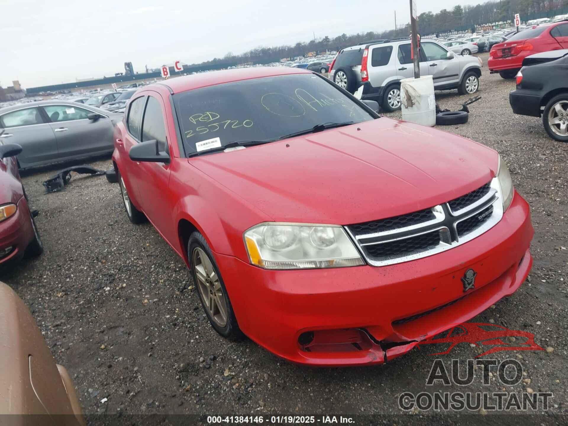 DODGE AVENGER 2012 - 1C3CDZCB8CN188331