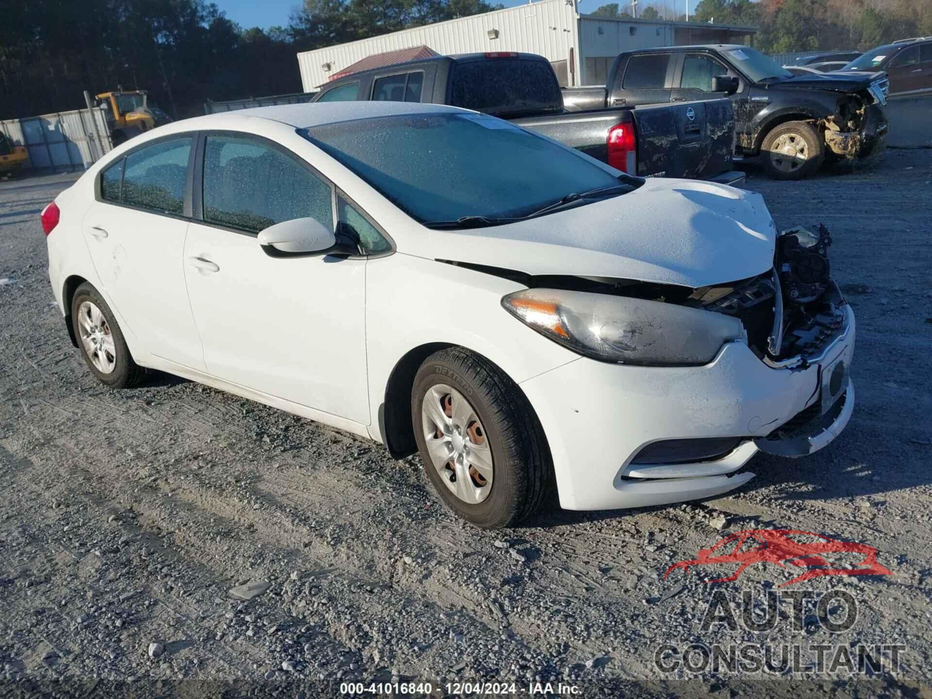 KIA FORTE 2016 - KNAFK4A64G5441199