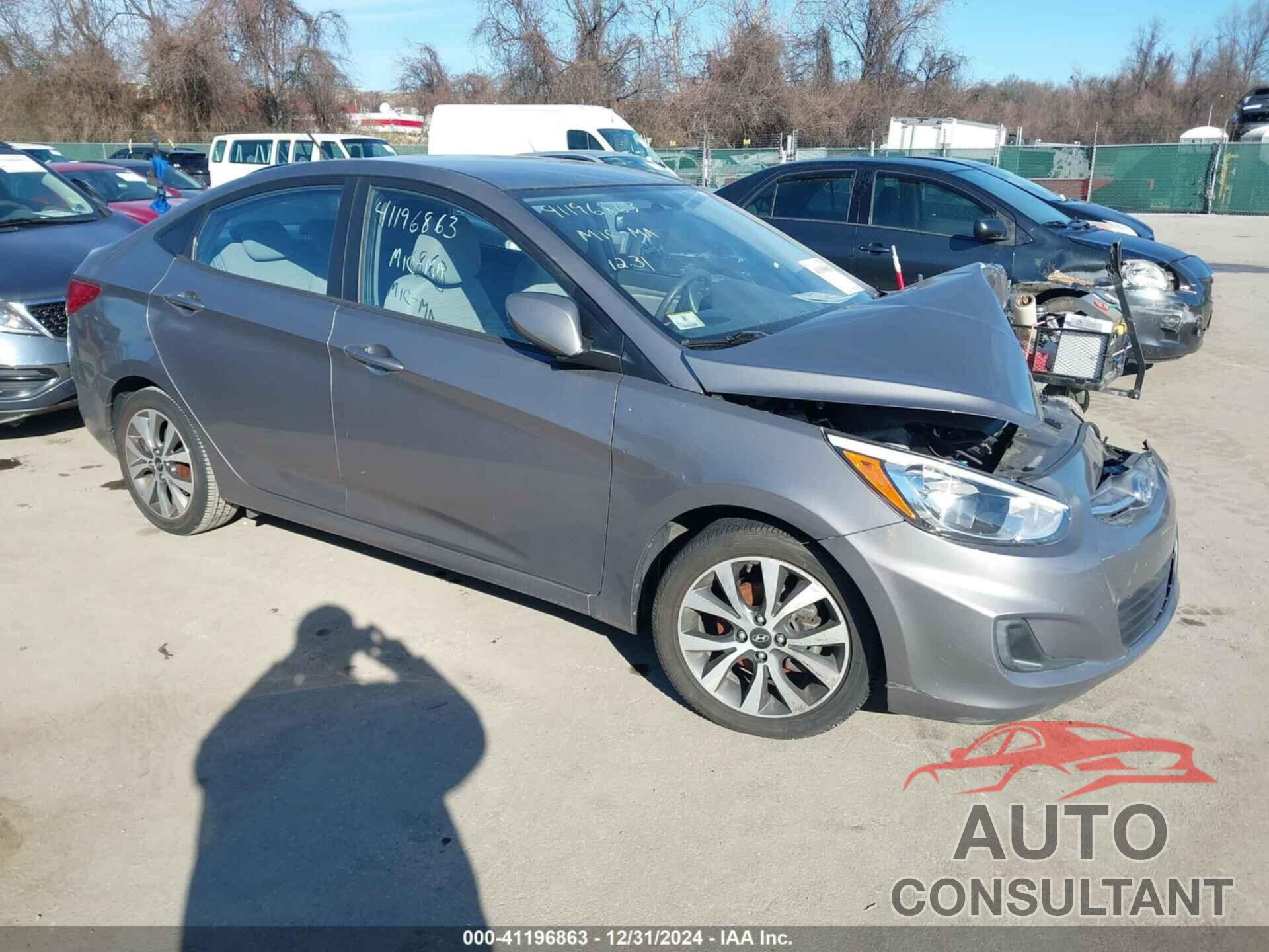 HYUNDAI ACCENT 2017 - KMHCT4AE3HU364984