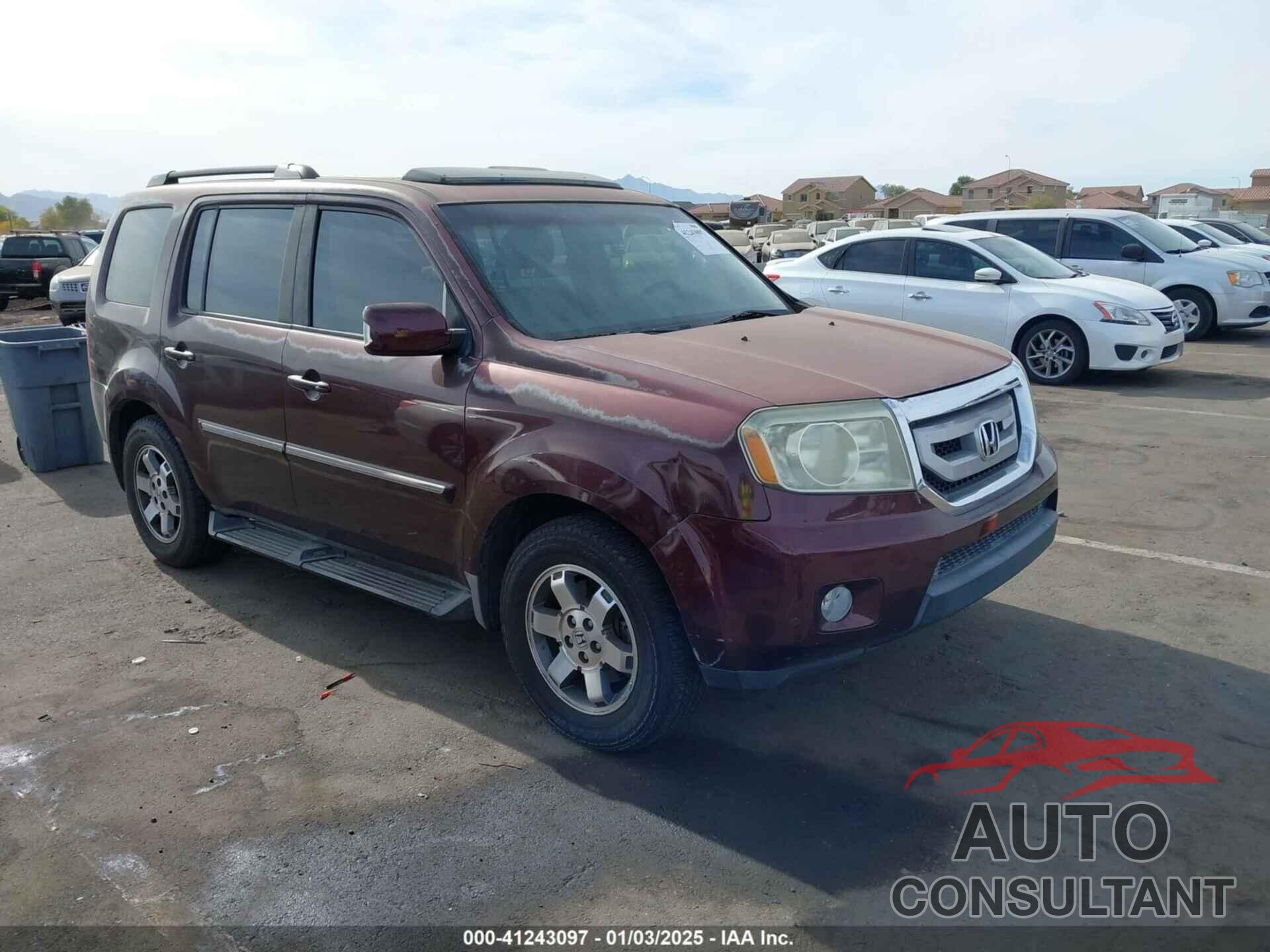 HONDA PILOT 2009 - 5FNYF38899B022199