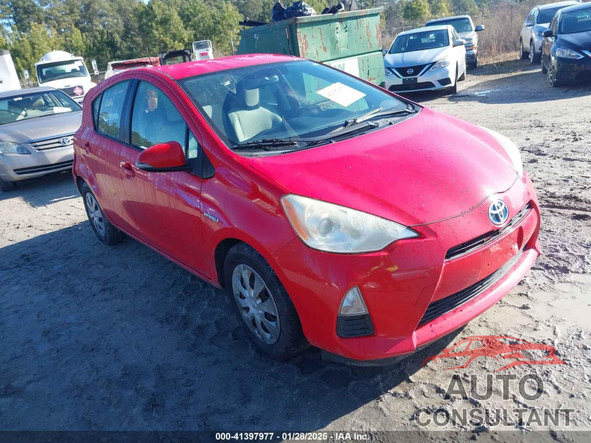TOYOTA PRIUS C 2012 - JTDKDTB37C1007337