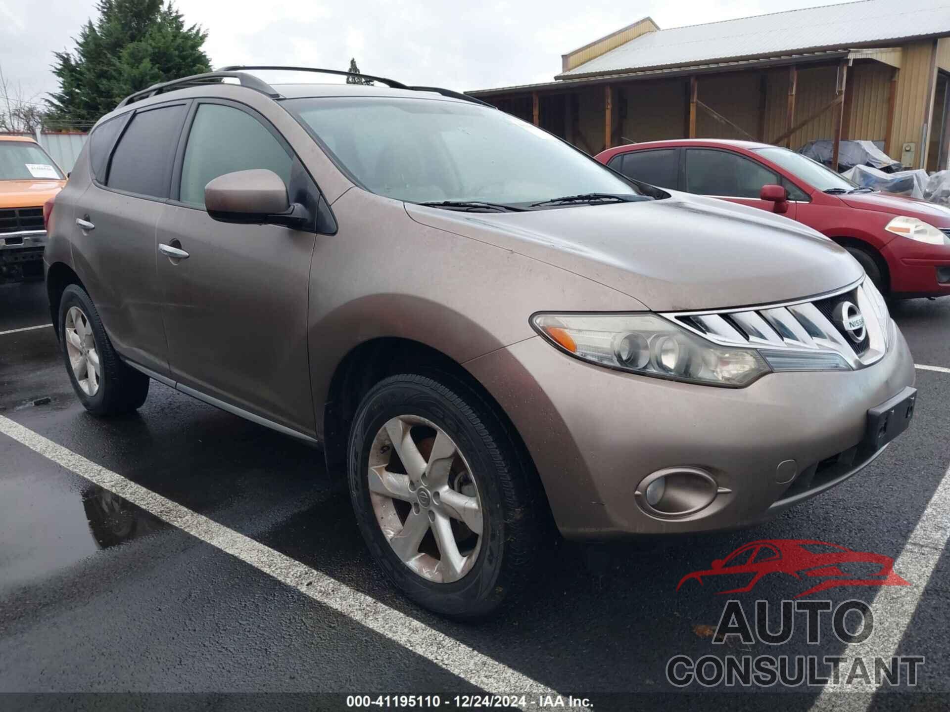 NISSAN MURANO 2010 - JN8AZ1MW6AW117843