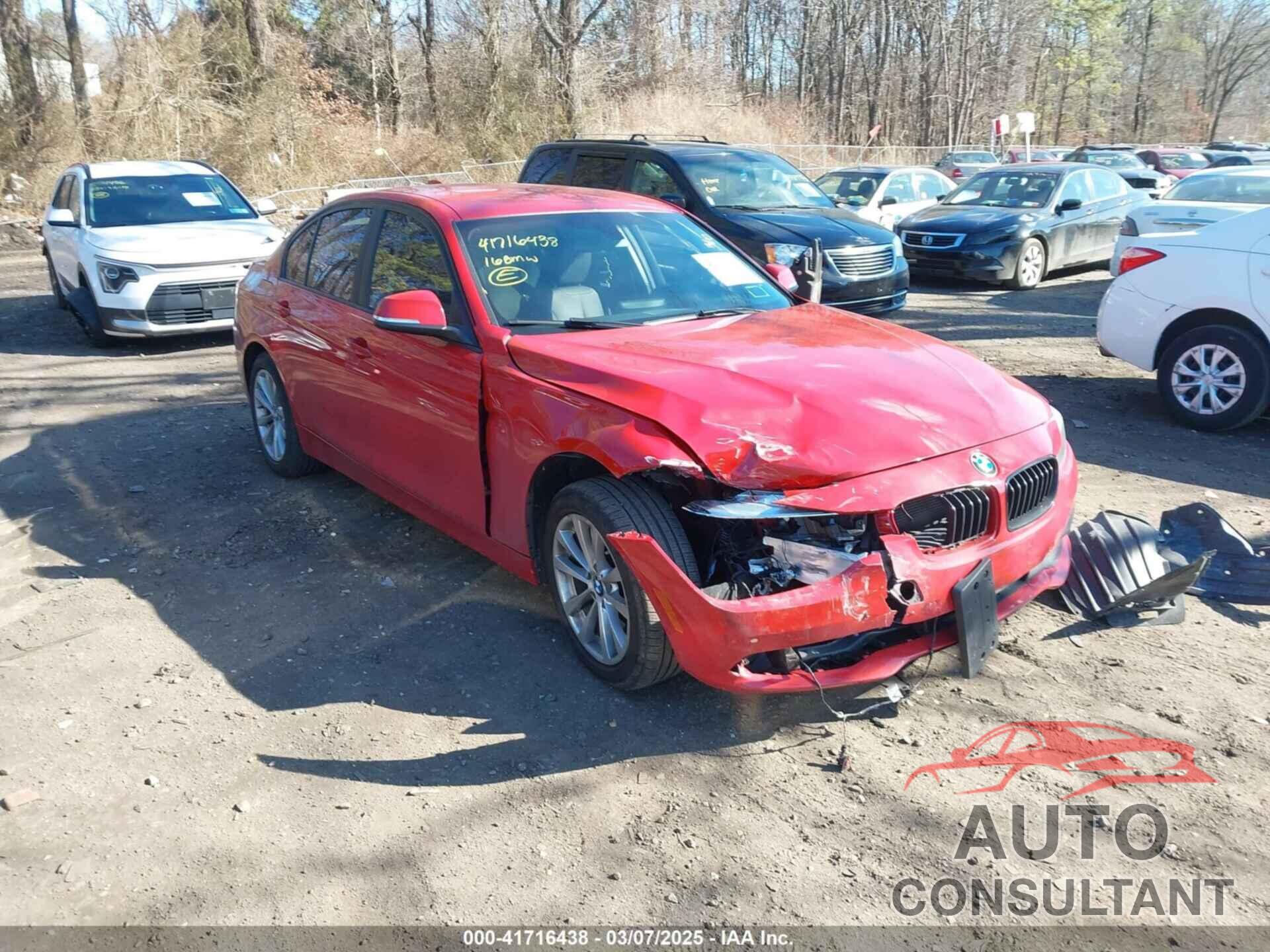 BMW 320I 2016 - WBA8E1G52GNT38408