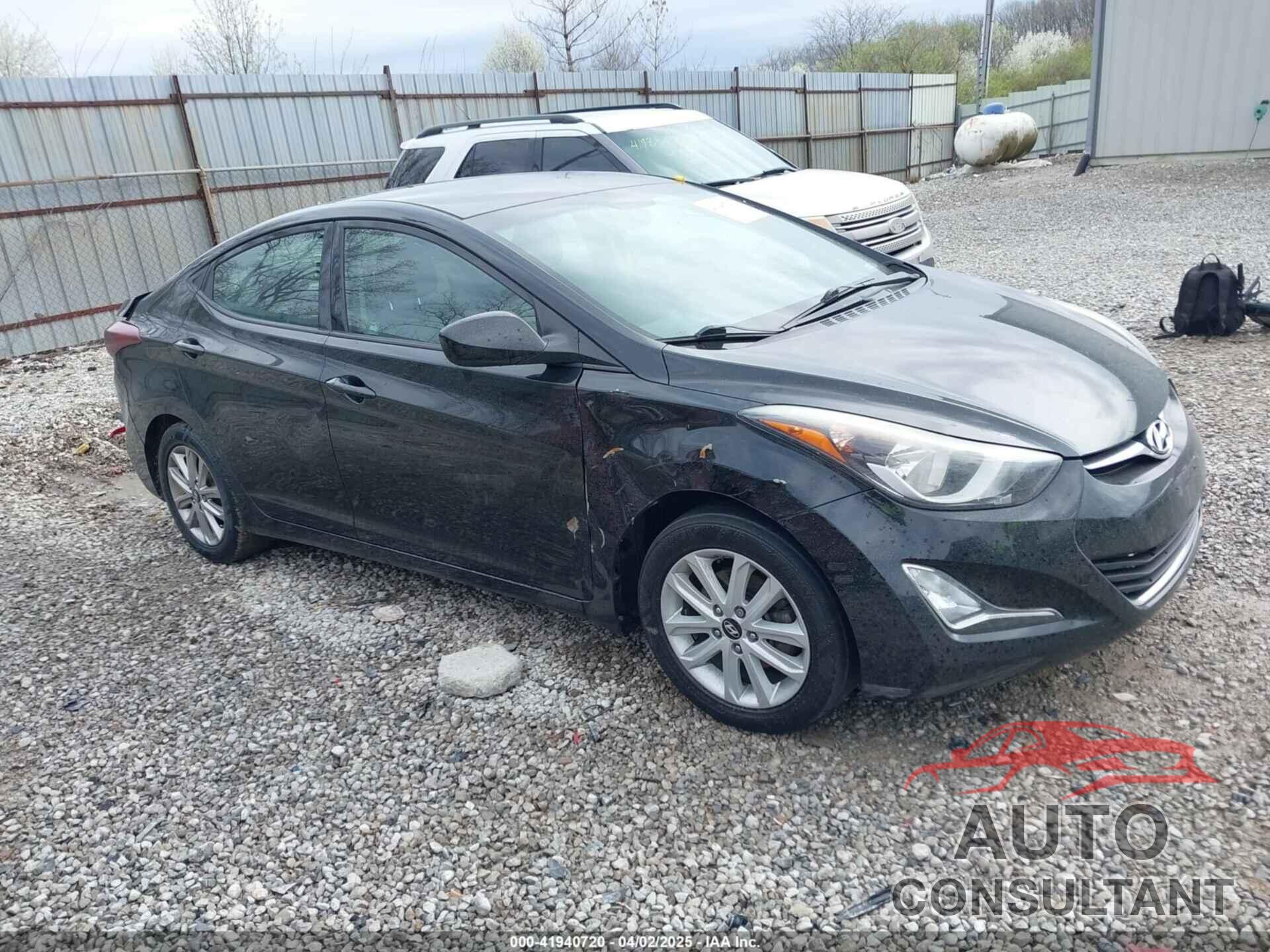 HYUNDAI ELANTRA 2015 - KMHDH4AE0FU320458