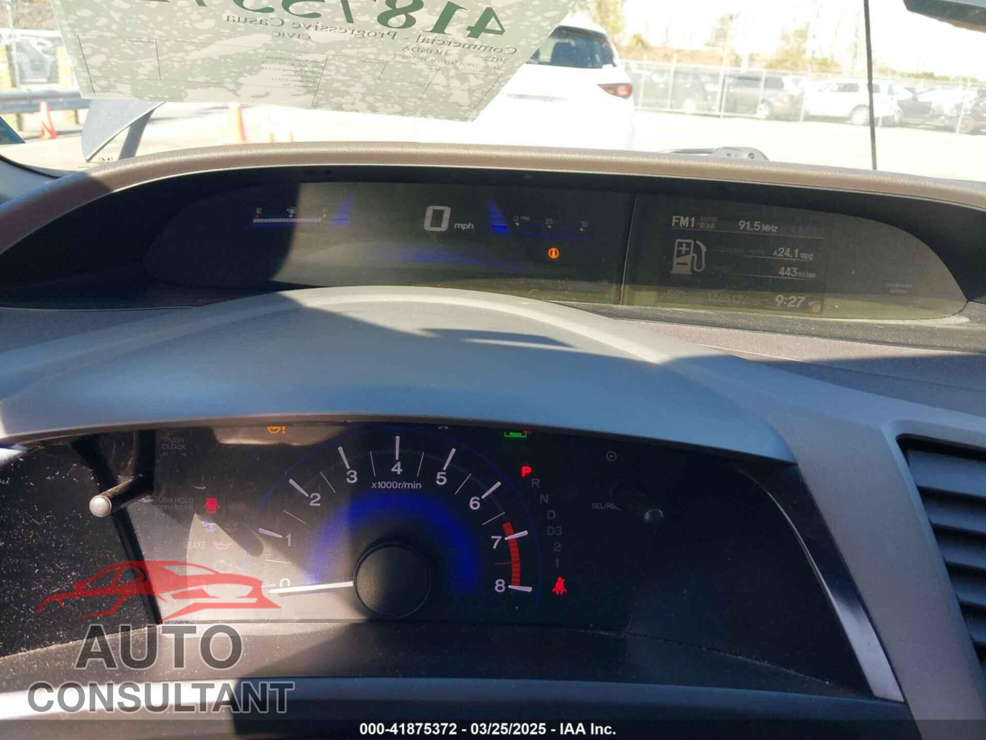 HONDA CIVIC 2012 - 2HGFB2F95CH556957
