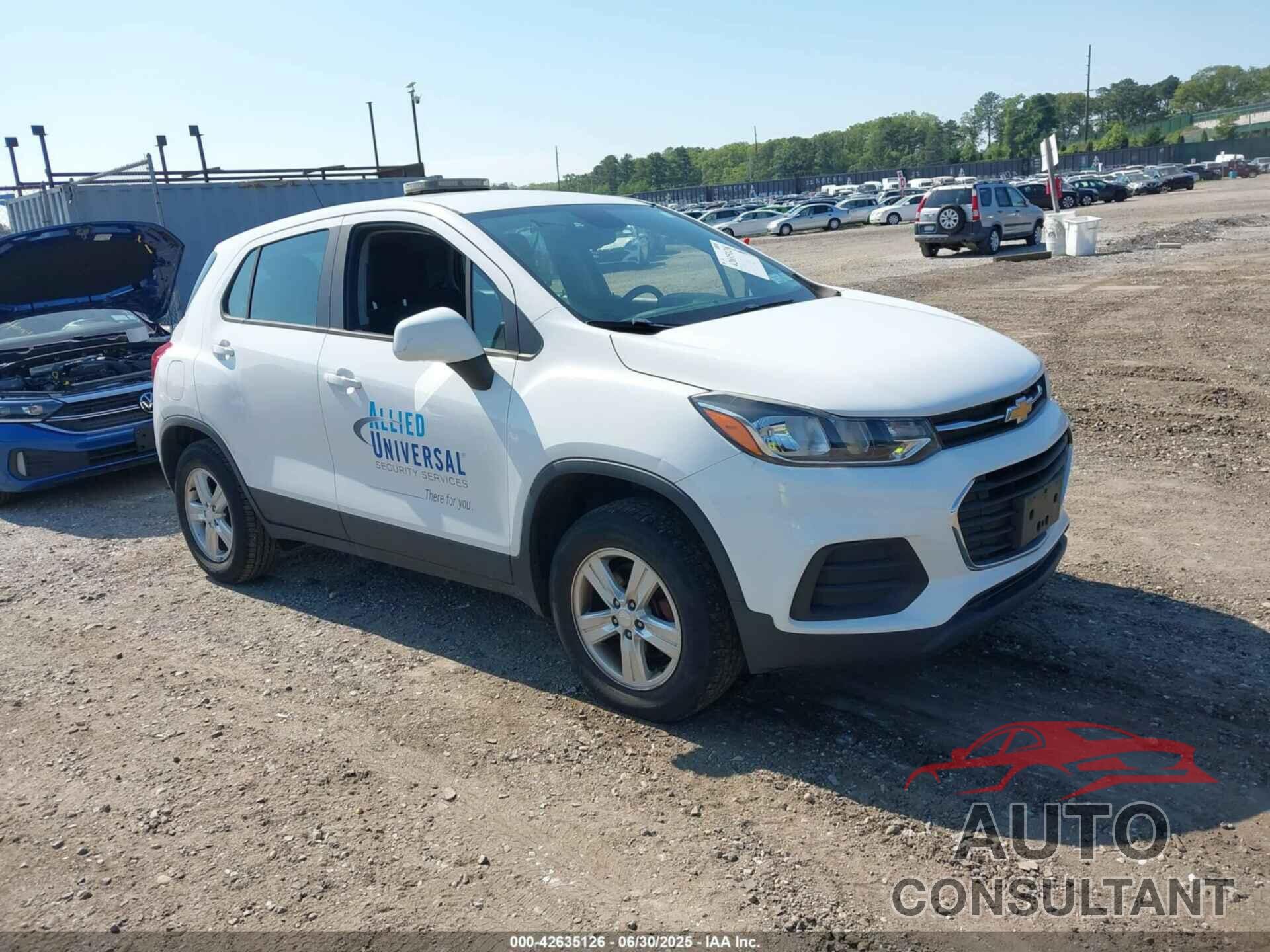 CHEVROLET TRAX 2019 - 3GNCJNSB5KL177419