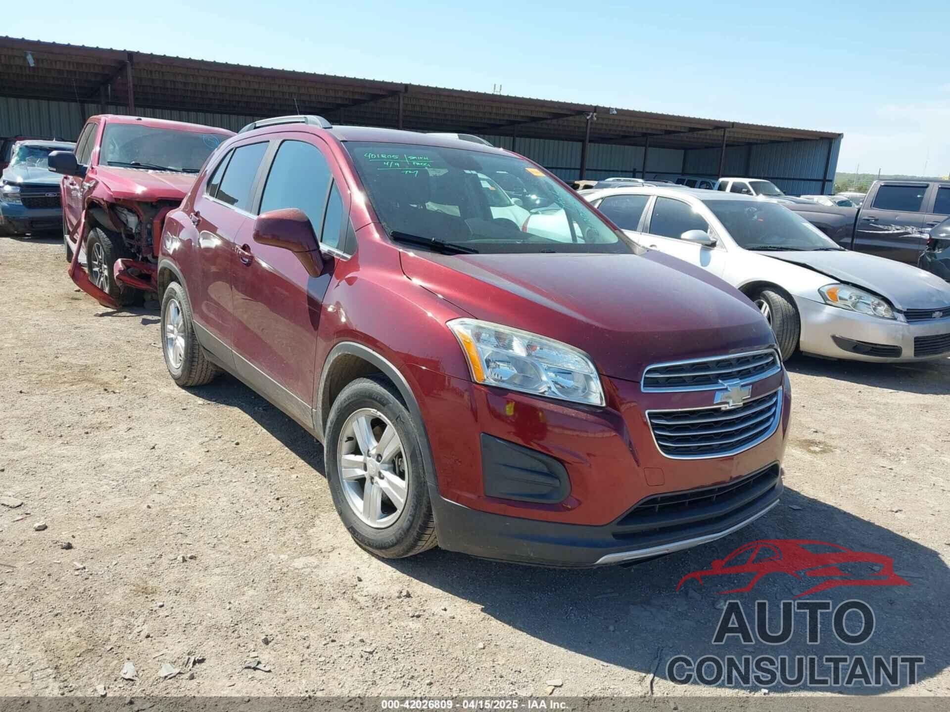 CHEVROLET TRAX 2016 - 3GNCJLSB1GL269509