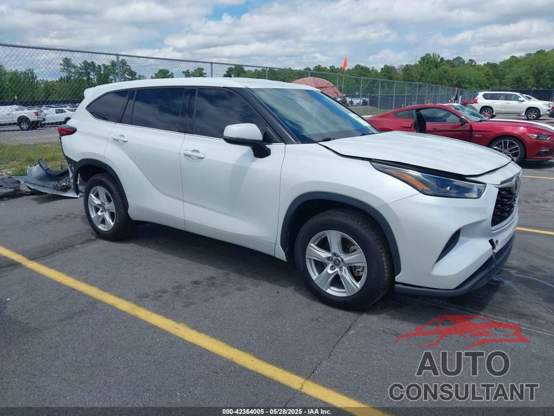 TOYOTA HIGHLANDER 2022 - 5TDCZRAH3NS134887